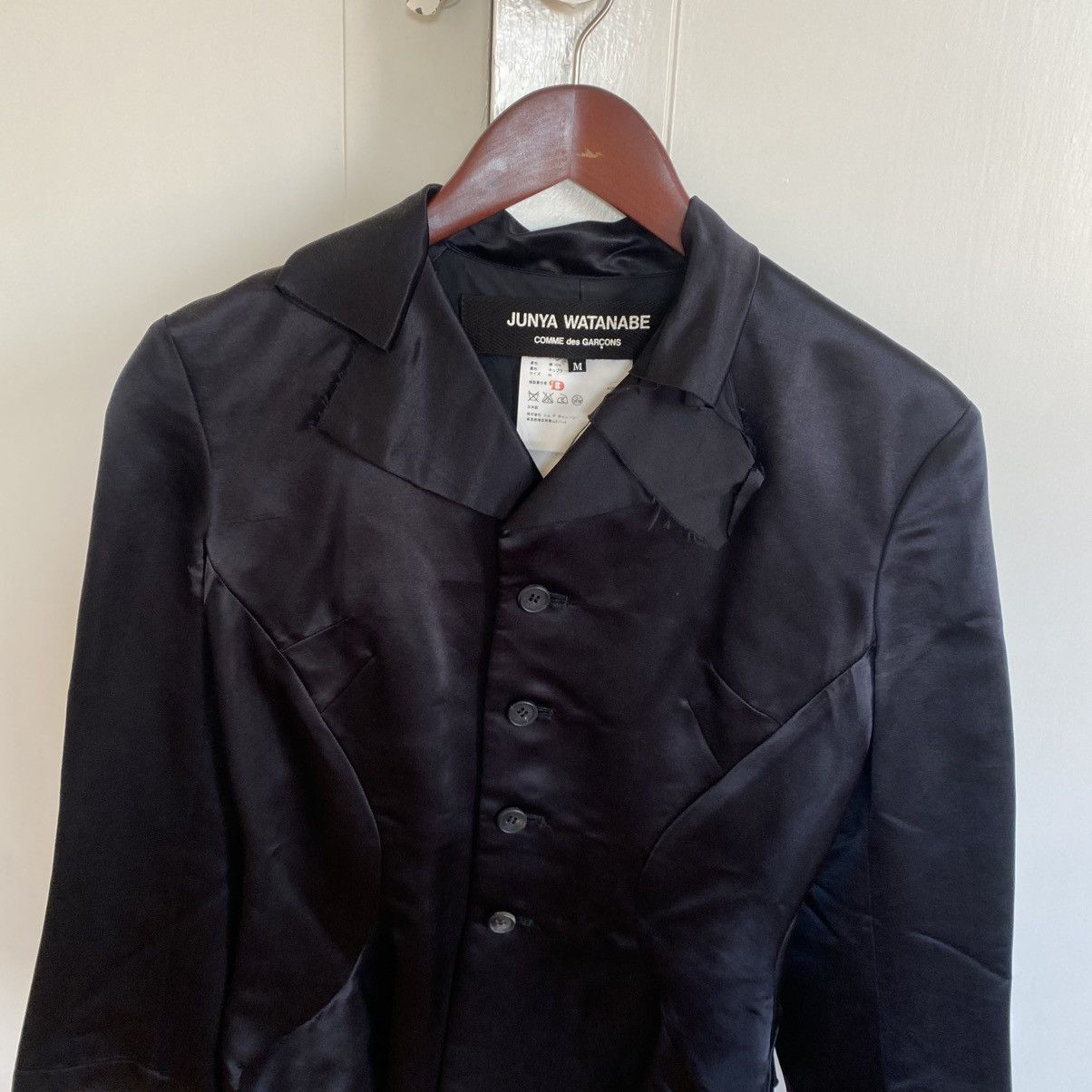 Junya Watanabe Junya Watanabe / CDG — Black Silk Blazer Size M / US 6-8 / IT 42-44 - 2 Thumbnail