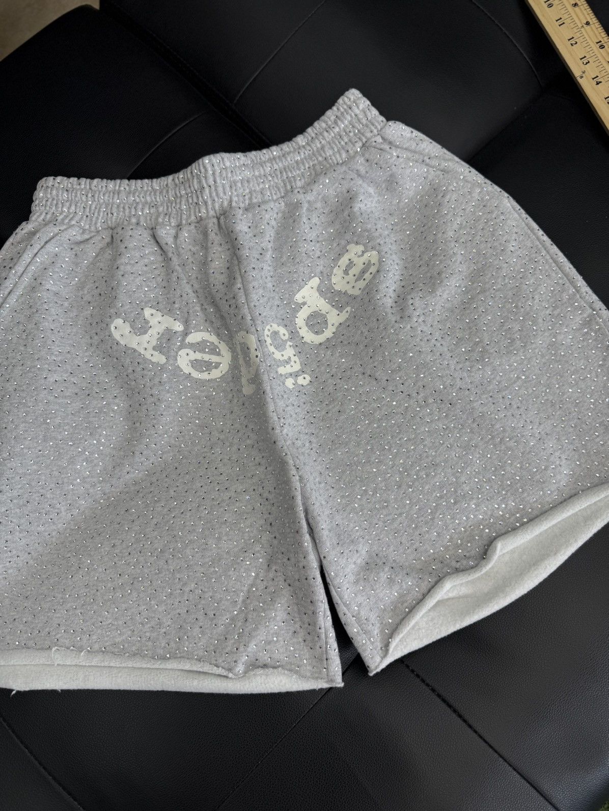 Sp5der Sp5der VVS Rhinestone Cotton Shorts Size (Medium) NEW Size US 30 / EU 46 - 2 Thumbnail