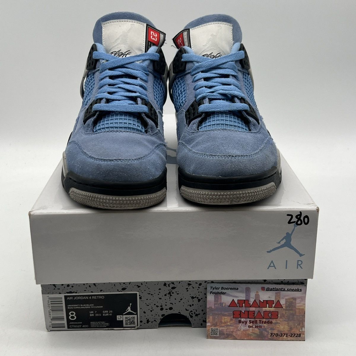 Jordan Brand Air Jordan 4 university blue Size US 8 / EU 41 - 2 Thumbnail