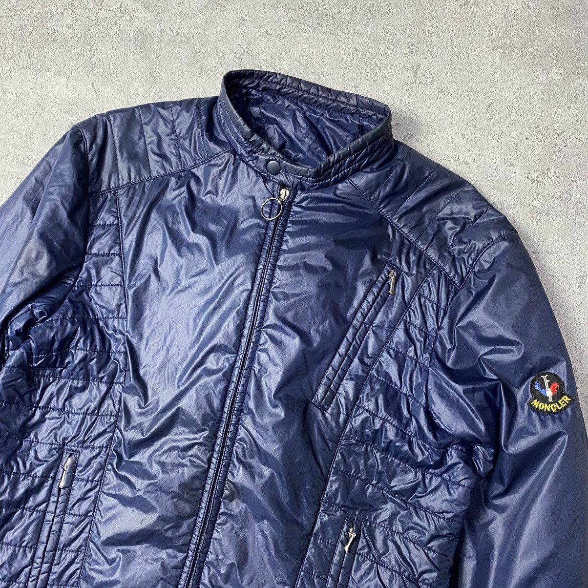 Moncler × Vintage Vintage Moncler Biker jacket Size US M / EU 48-50 / 2 - 3 Thumbnail