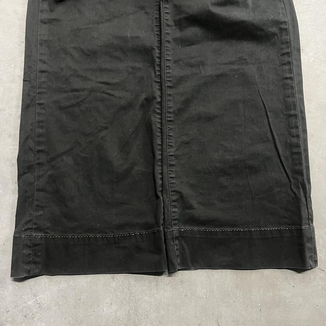 Japanese Brand × Vintage Vintage Y2K/2000s Baggy Wideleg Black Essential Pants! Size US 32 / EU 48 - 4 Thumbnail