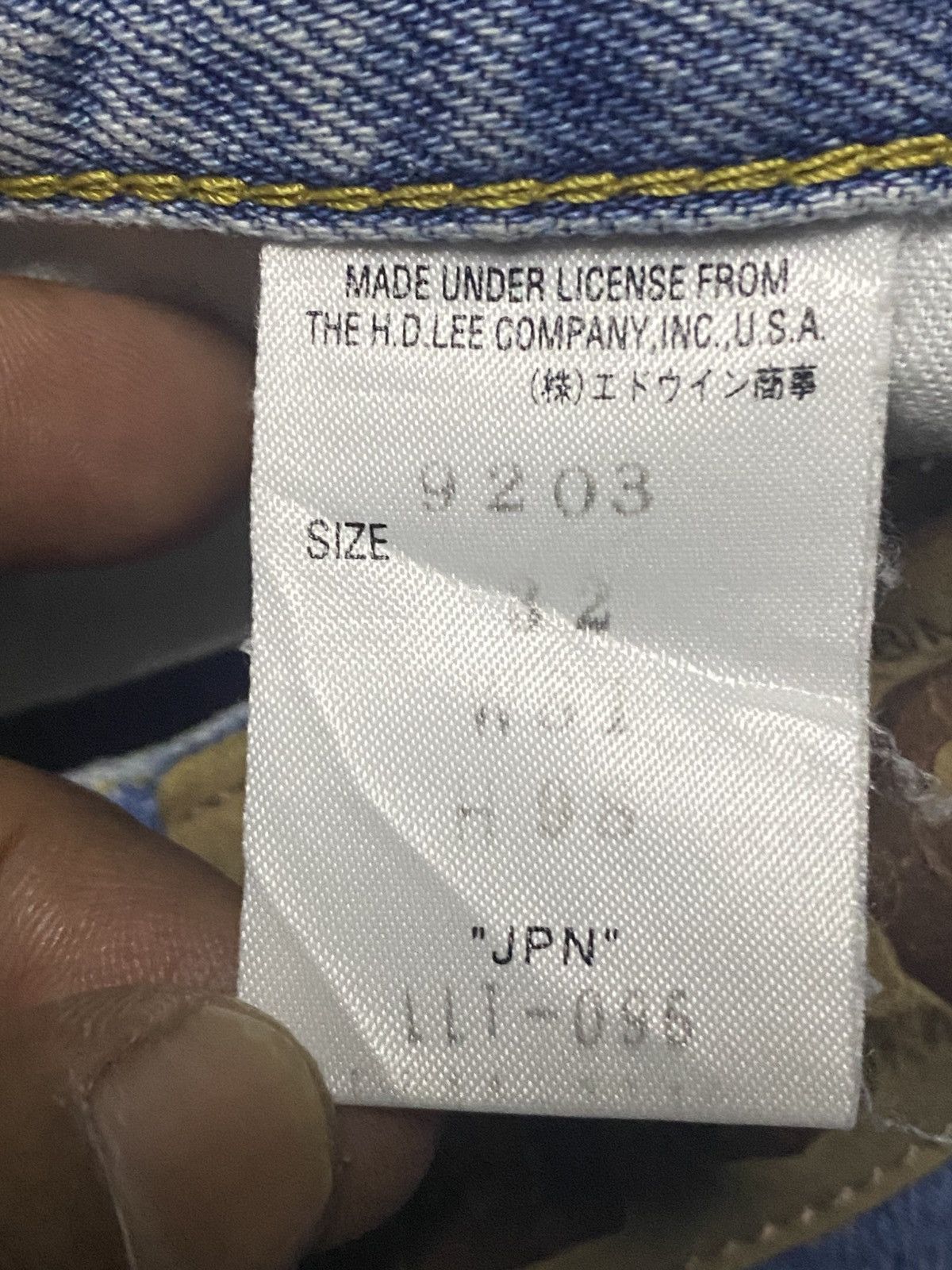 Lee Vintage Lee Faded Wash Repaired Loose Jeans Size US 31 - 18 Thumbnail