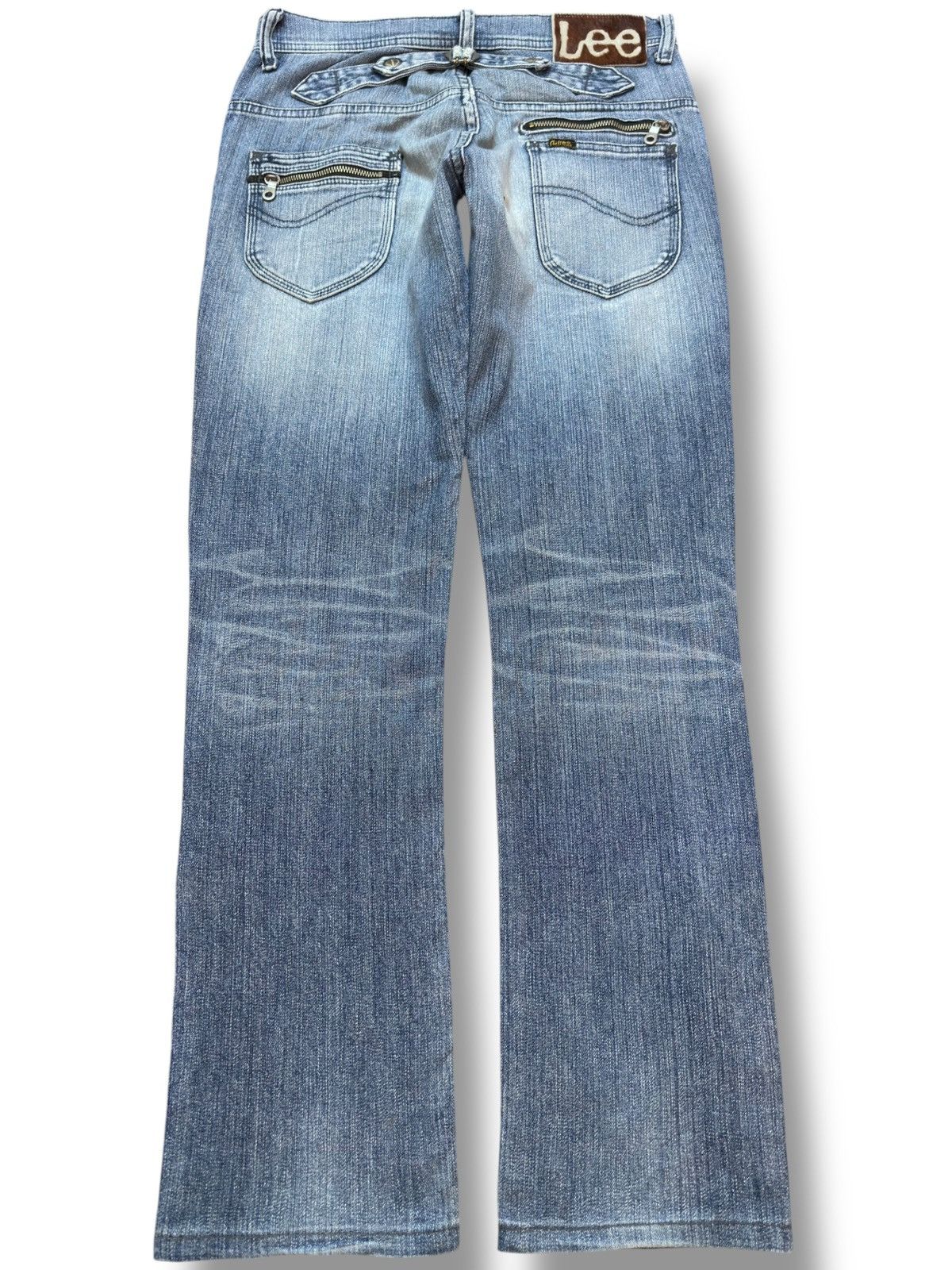 Lee Vintage Lee Cowboys Buckle Back Faded Denim Size US 30 / EU 46 - 5 Thumbnail