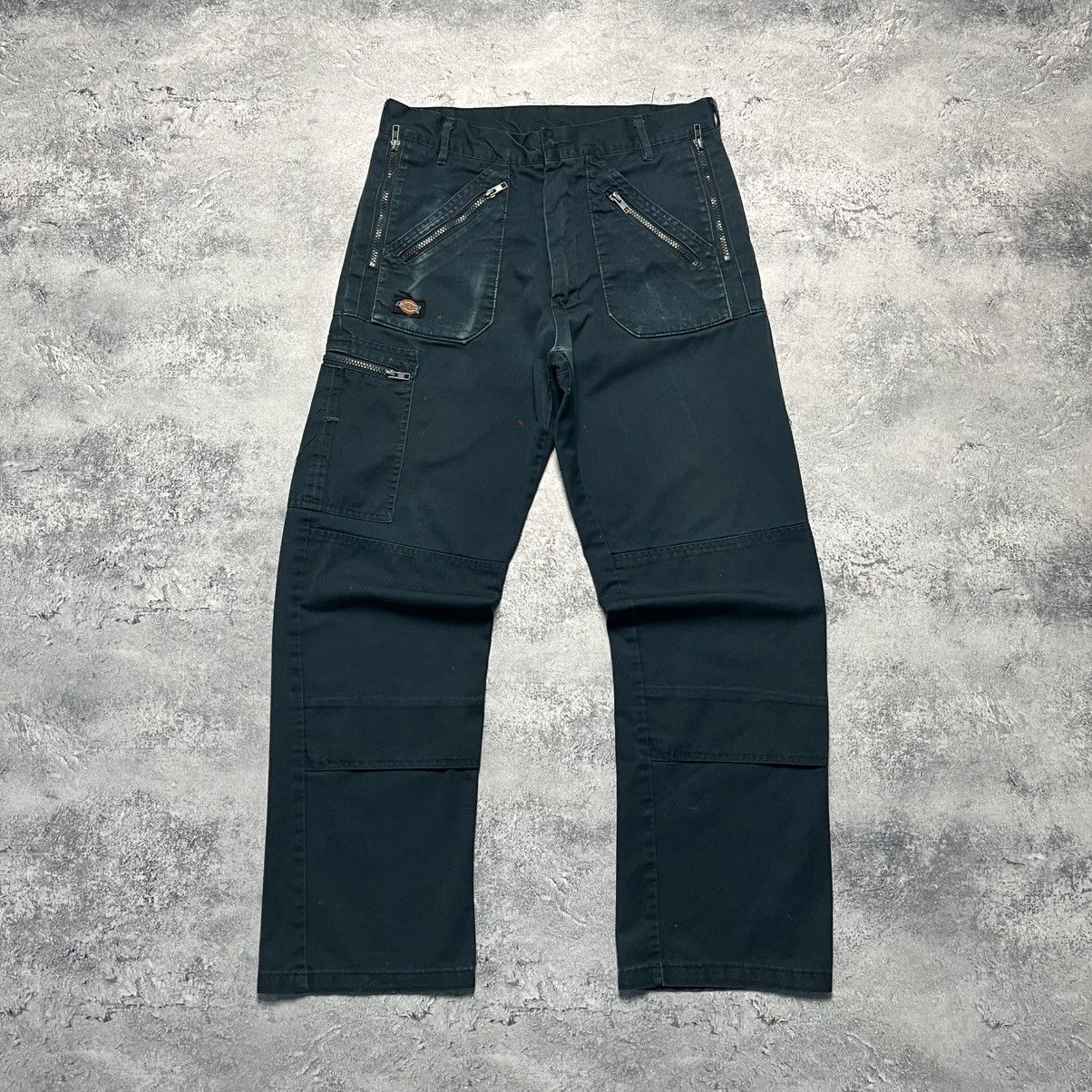 Dickies × Vintage Vintage Dickies Redhawk Navy Trashed Cargo Workwear Pants Size US 30 / EU 46 - 1 Thumbnail
