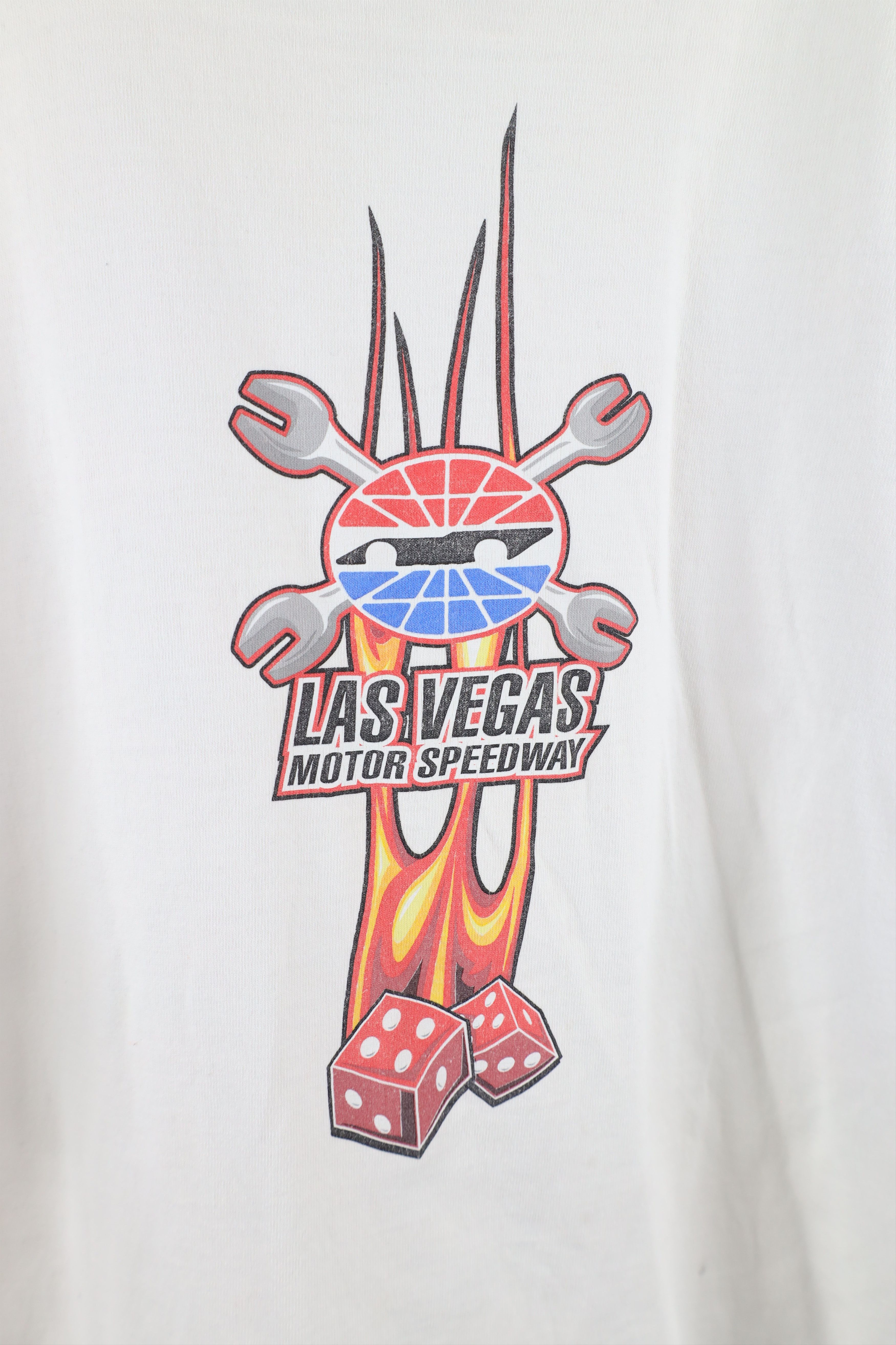 Vintage Vintage Y2K Las Vegas Motor Speedway Fire Dice T-Shirt Size US XXL / EU 58 / 5 - 4 Thumbnail