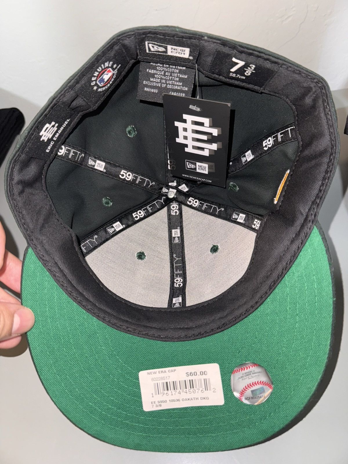 Eric Emanuel × New Era Eric Emanuel Oakland Athletics Fitted Hat Size ONE SIZE - 4 Thumbnail