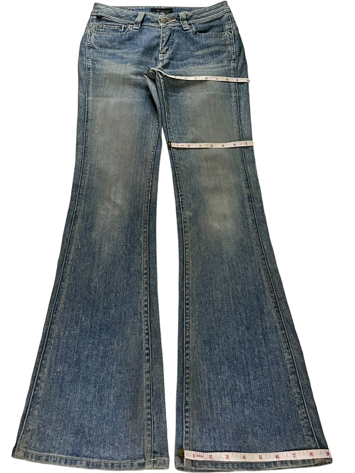 Japanese Brand SALES🔥Vintage Japanese Rusty Mud Wash Distress Flare Jeans Size 29" - 13 Thumbnail
