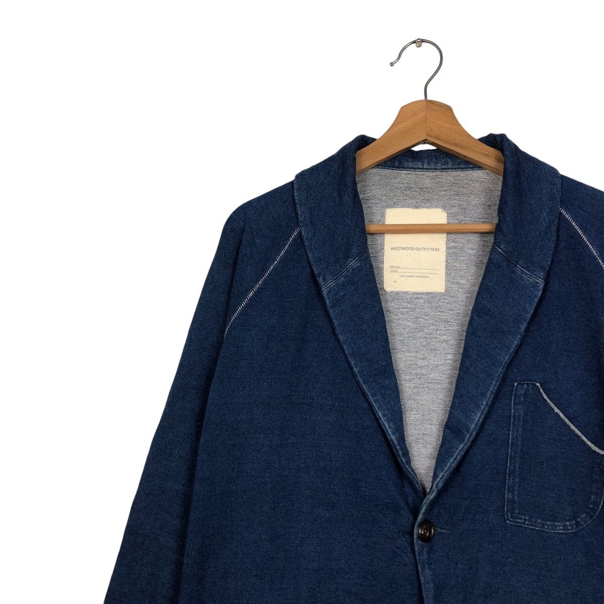 Indigo 📌Vintage Indigo Denim Jacket Worker Westwood 45RPM Size US M / EU 48-50 / 2 - 8 Thumbnail