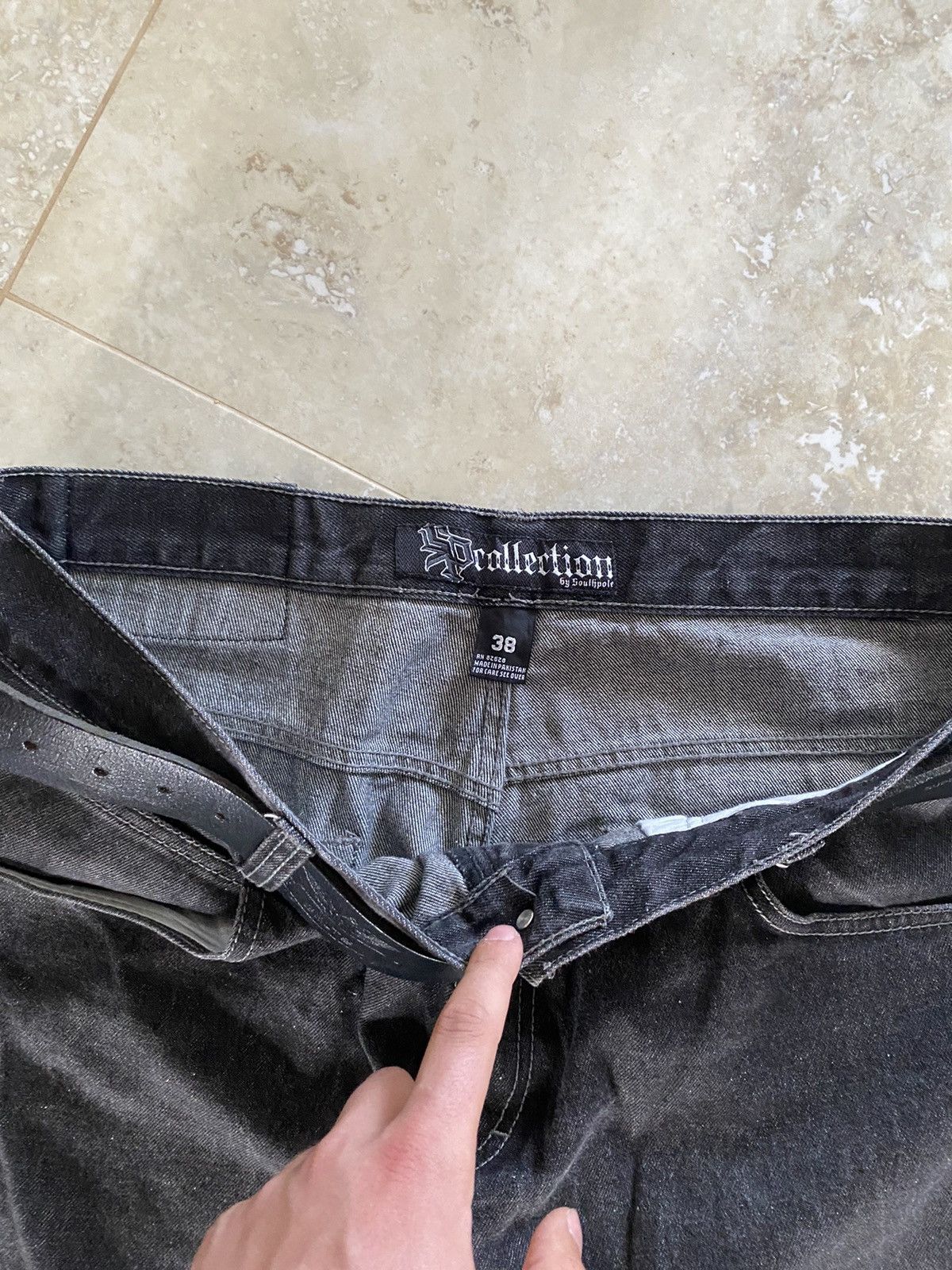 Southpole Vintage Rare SouthPole Baggy Shorts Rap Size 38 Navy Black Size US 38 / EU 54 - 8 Thumbnail