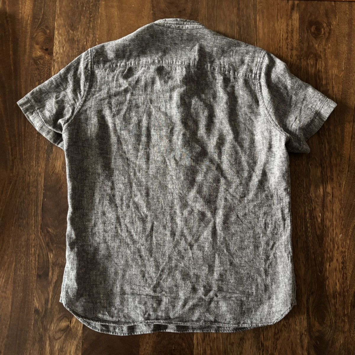 ONS ONS Linen Short-Sleeve Shirt Mandarin Collar Pullover Henley Size US S / EU 44-46 / 1 - 3 Thumbnail