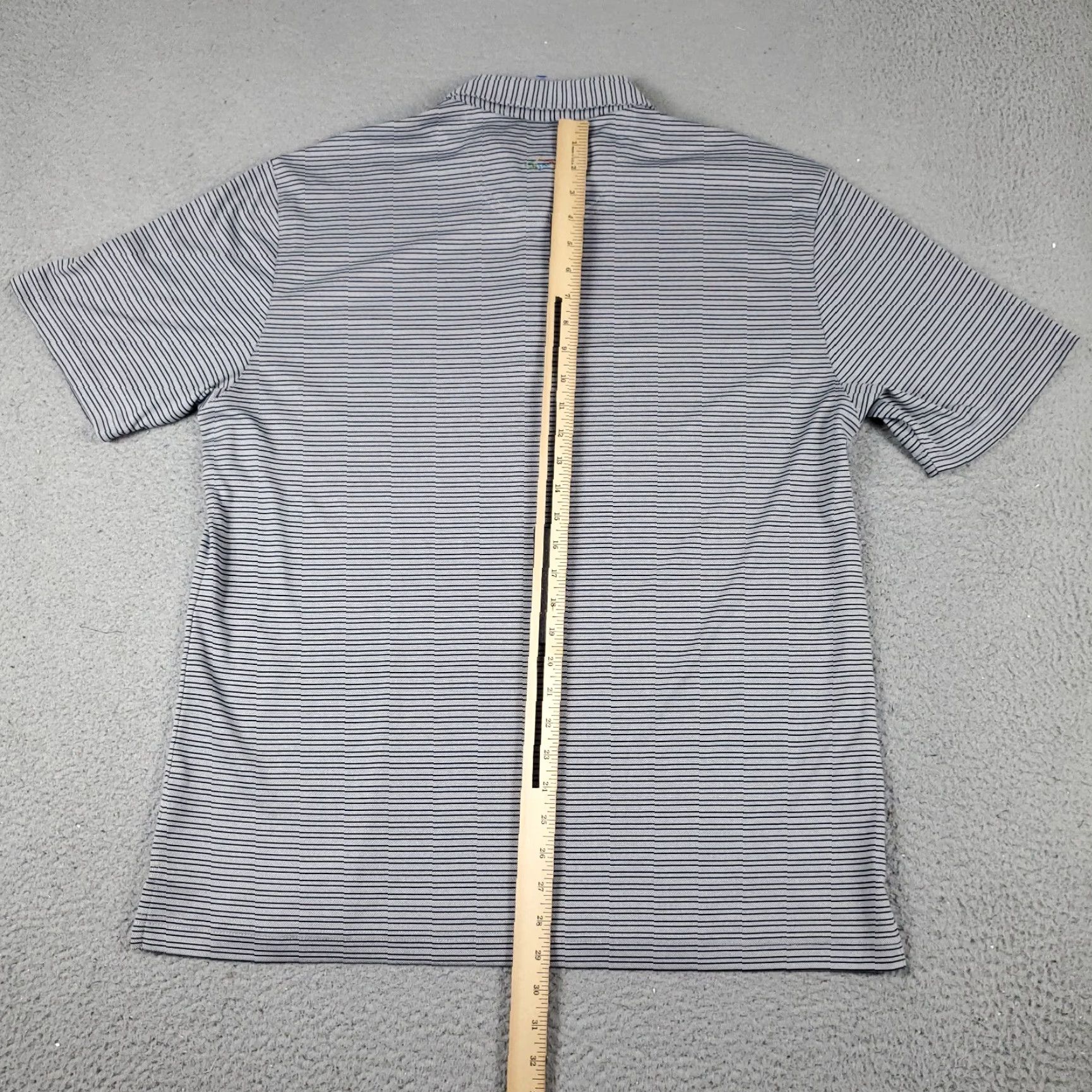 Vintage Greg Norman Polo Shirt Mens XL Gray Striped Short Sleeve Golf Casual Shark Size US XL / EU 56 / 4 - 3 Thumbnail
