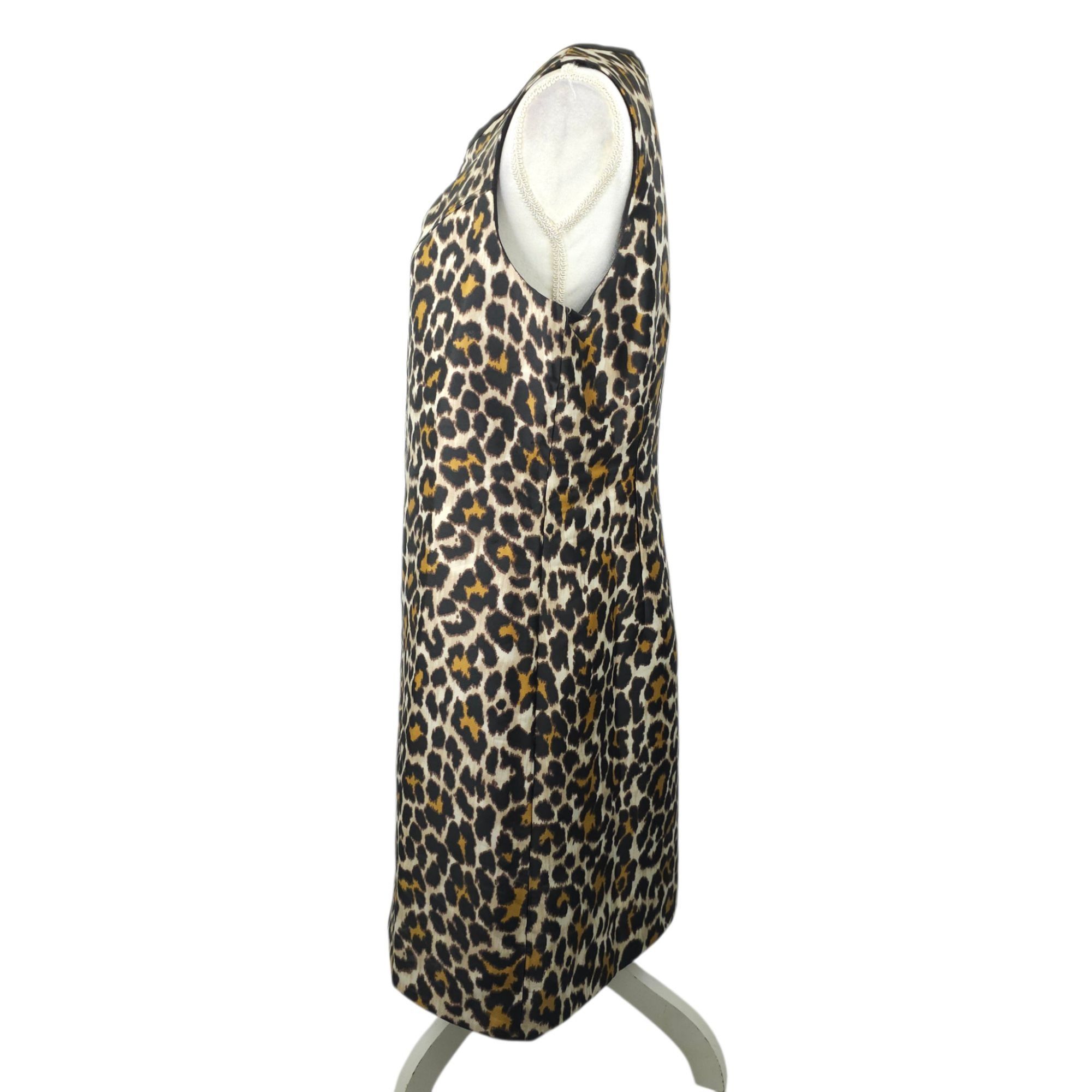 J.Crew J.Crew Leopard Print Shift Dress Size 12 A-line Back Zip Size XL / US 12-14 / IT 48-50 - 12 Thumbnail