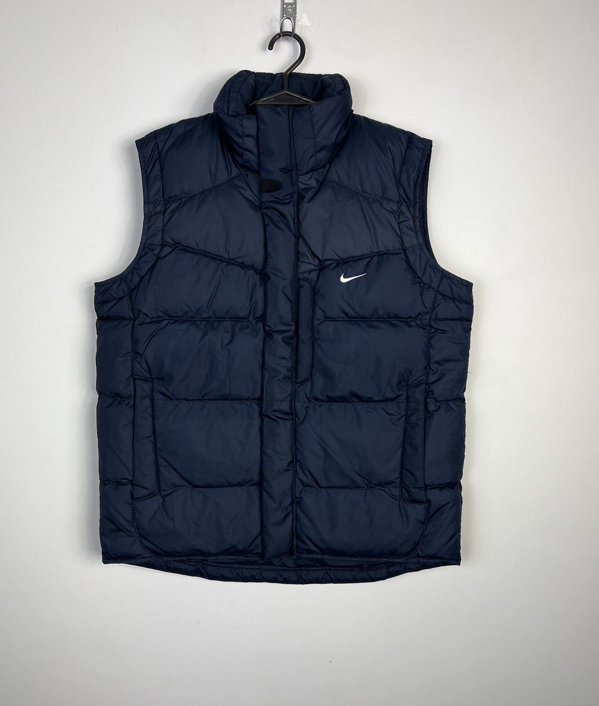 Nike Puffer Jacket Vest Nike Small Logo Swoosh Vintage 00’s Y2K Size US S / EU 44-46 / 1 - 1 Thumbnail