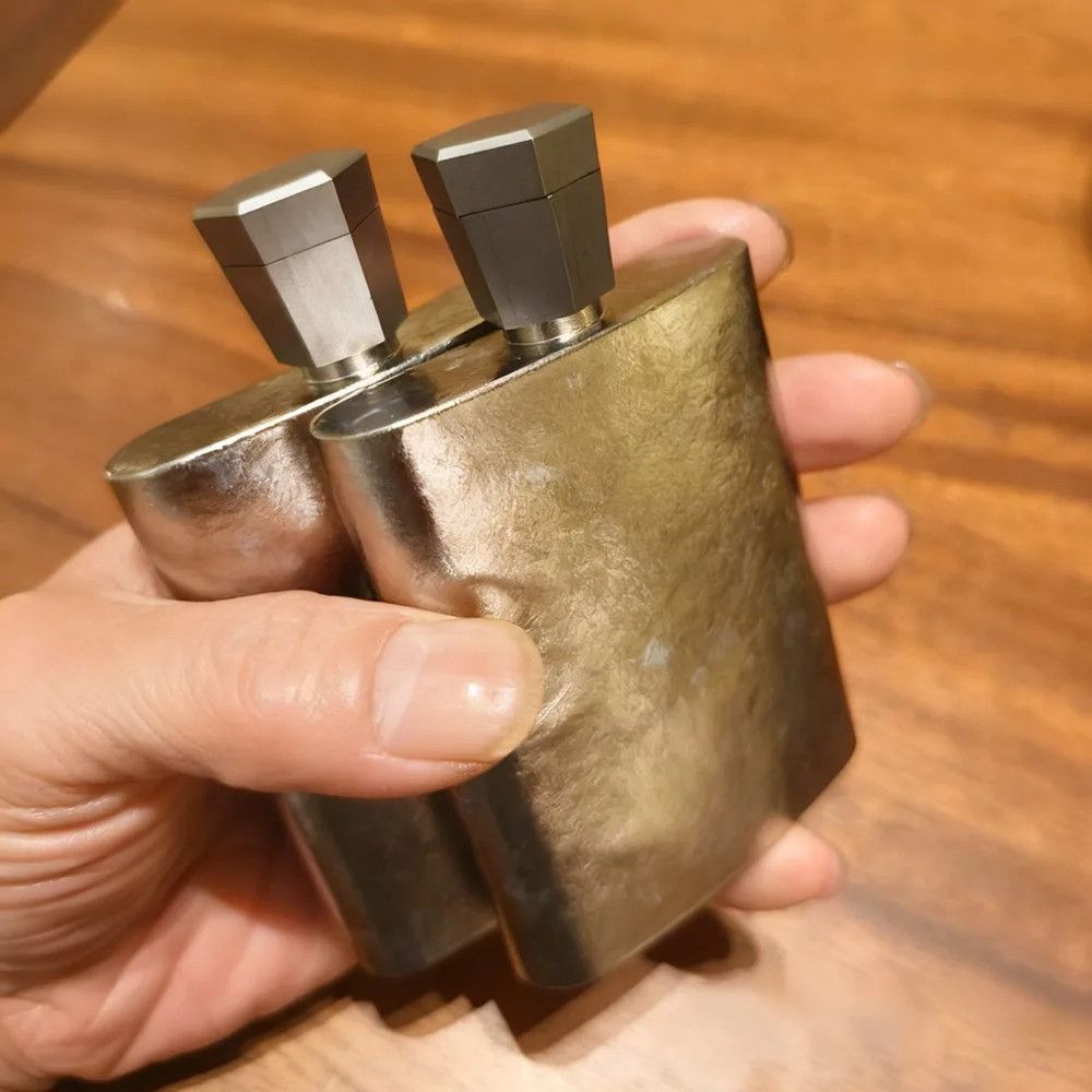 Other Titanium Small Size Wine Flask Flask Men Drink Bottle Size ONE SIZE - 4 Thumbnail
