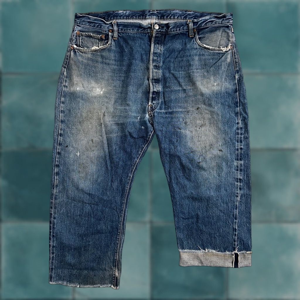 Levi's VINTAGE Levi's 501 Jeans Men 48x30 Straight Fit Ceased 70s USA Denim Distressed Size US 32 / EU 48 - 1 Thumbnail