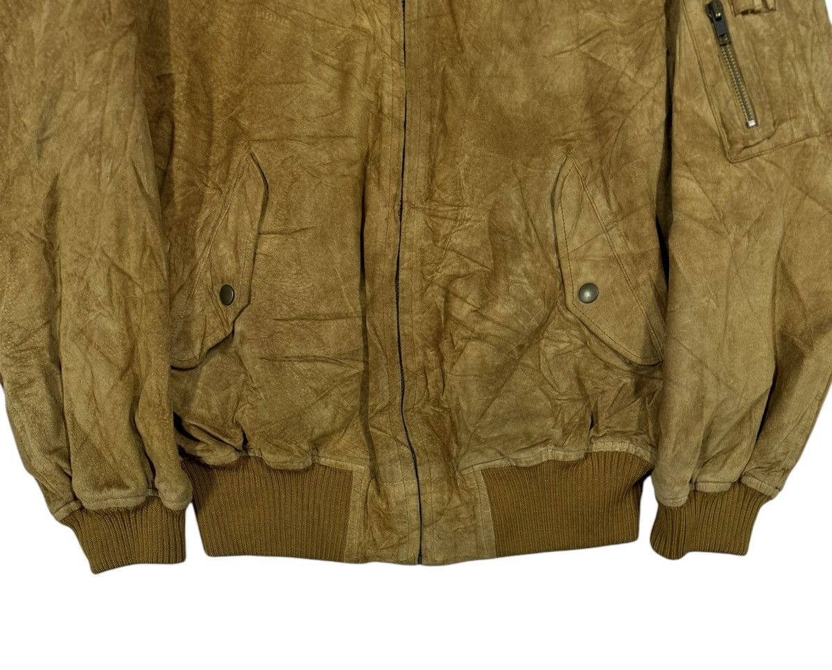 Kadoya × Vintage Vtg🔥Dgrace Unlimited Bomber Leather Jacket Size US L / EU 52-54 / 3 - 5 Thumbnail