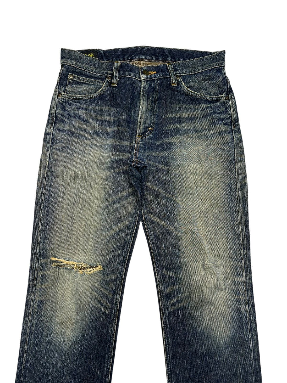 Lee × Number (N)ine LEE RIDERS MUD WASH DISTRESSED DENIM JEANS Size US 32 / EU 48 - 5 Thumbnail
