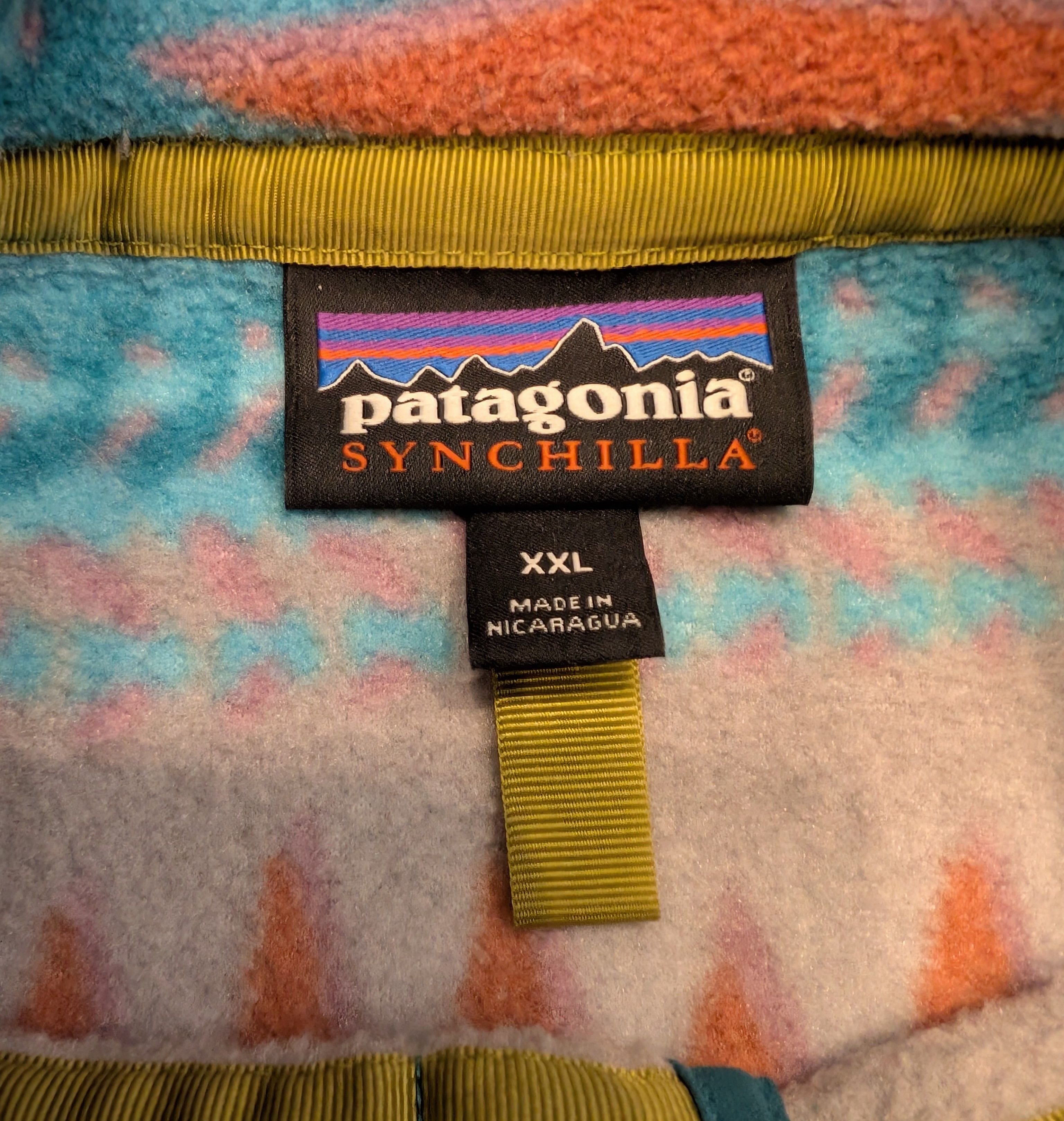 Patagonia Patagonia Synchilla Fleece Sweater Aztec Laughing Waters Size US XXL / EU 58 / 5 - 3 Thumbnail