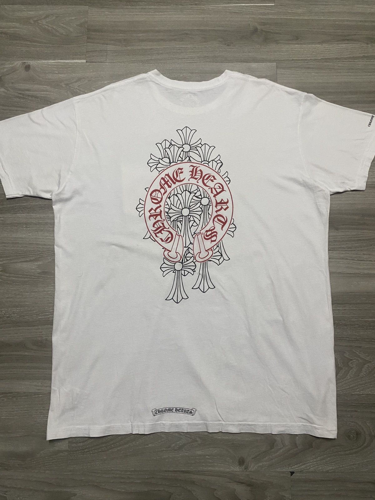 Chrome Hearts RARE - CEMETERY CROSS RED HORSESHOE CHROME HEARTS TEE Size US XXL / EU 58 / 5 - 1 Thumbnail