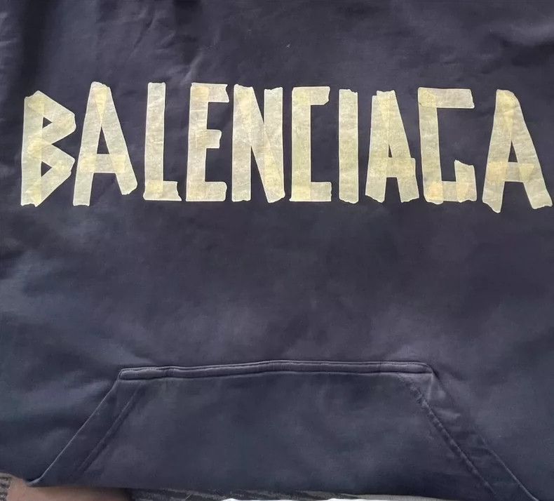 Balenciaga Balenciaga Logo Printed Hoodie Size US M / EU 48-50 / 2 - 3 Thumbnail