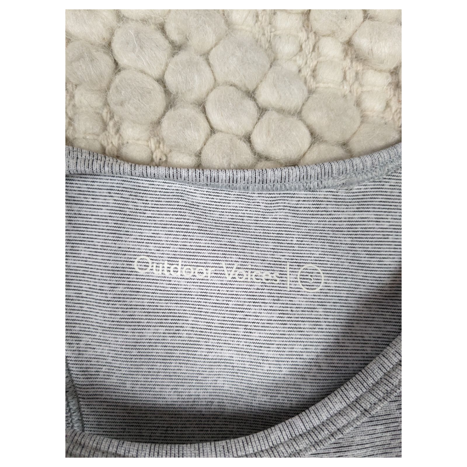 Outdoor Voices Outdoor Voices Athena Crop Top Dove/Ash Gray Sz Small Size S / US 4 / IT 40 - 6 Thumbnail