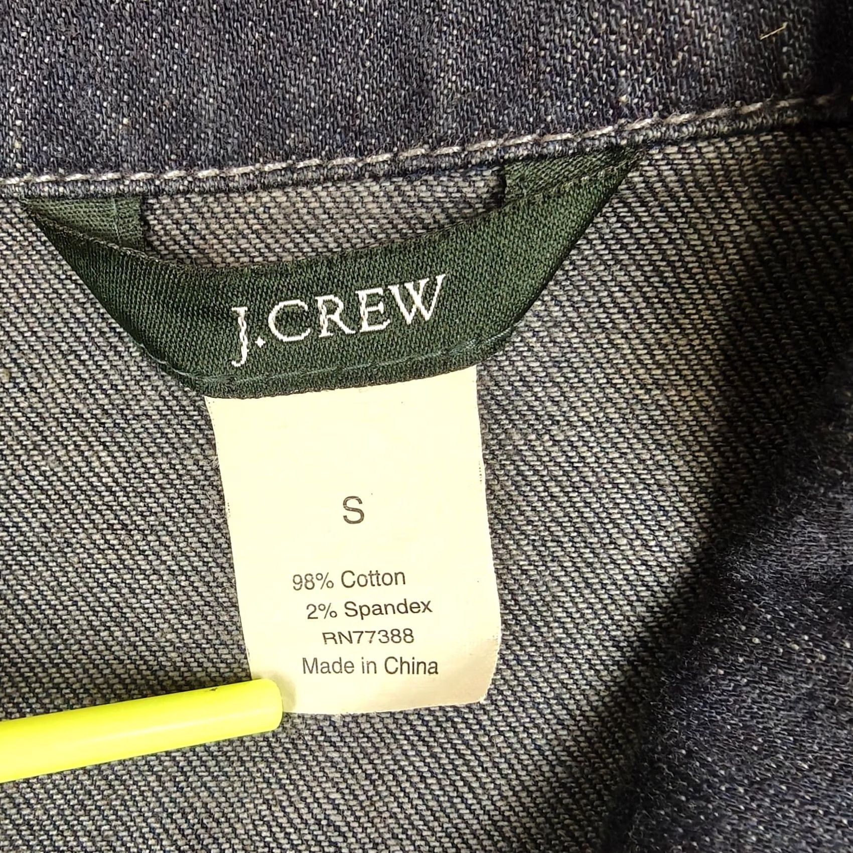 J.Crew VINTAGE J.CREW Jacket Womens Small Blue Denim Button Front Collared Trucker Pockets Size S / US 4 / IT 40 - 3 Thumbnail