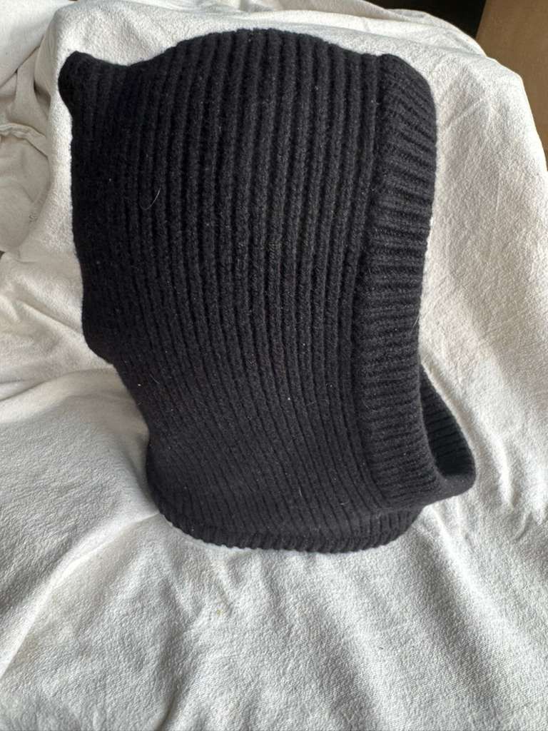 Rick Owens Rick Owens Ribbed Knit Balaclava Hood Size ONE SIZE - 2 Thumbnail