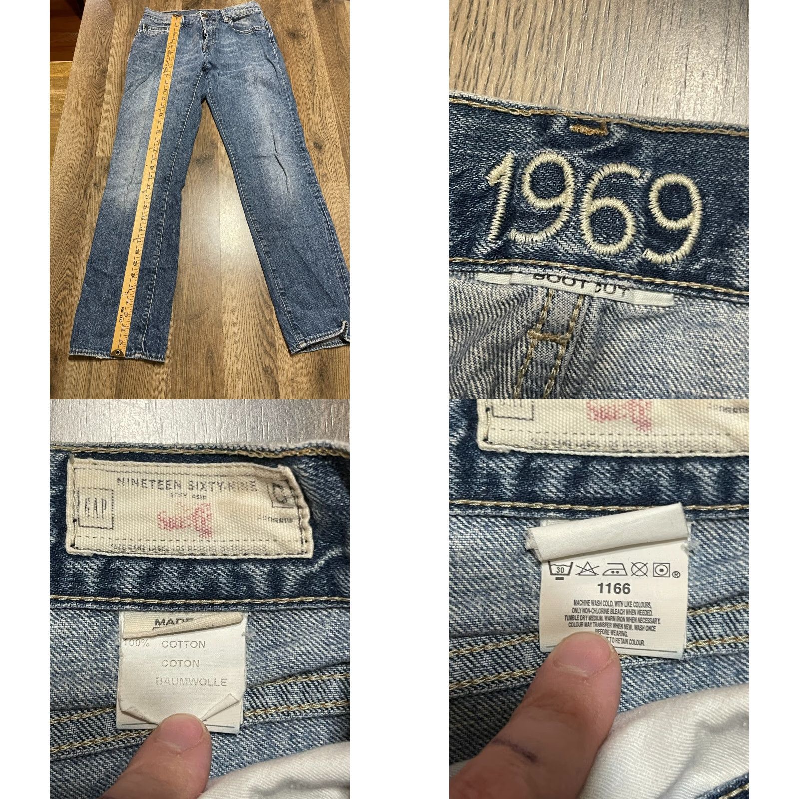 Gap VINTAGE Gap Jeans Women’s Size 27? Blue Denim Bootcut Pockets 1969 GAP 1969 Jeans Womens Size 27? Blue Denim Bootcut Pockets Regular Inseam 28 in Size 27" / US 4 / IT 40 - 8 Thumbnail