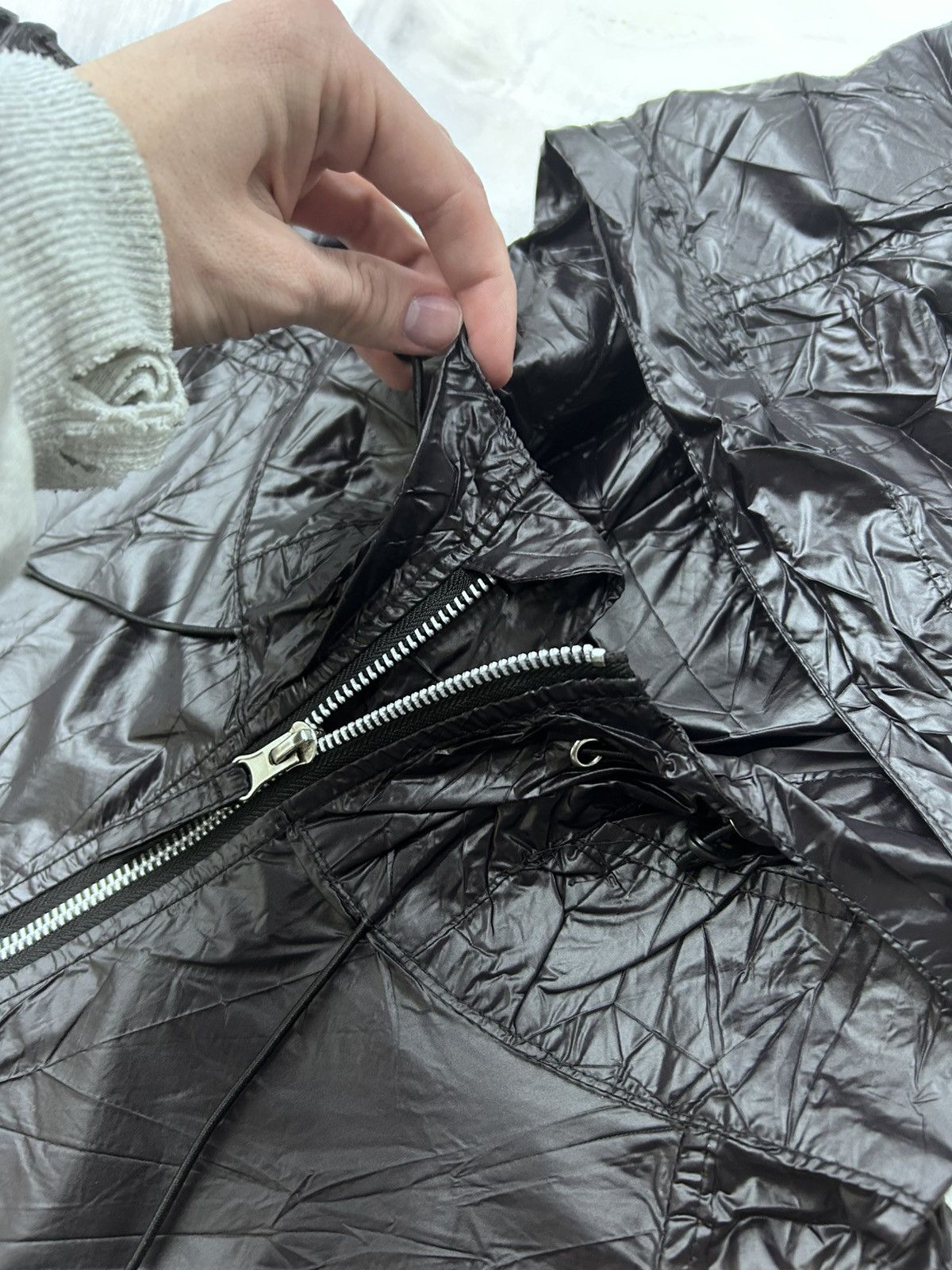 The GV Gallery GV Gallery Raspberry Crinkle Zip Up Jacket Black Size M Size US M / EU 48-50 / 2 - 11 Thumbnail
