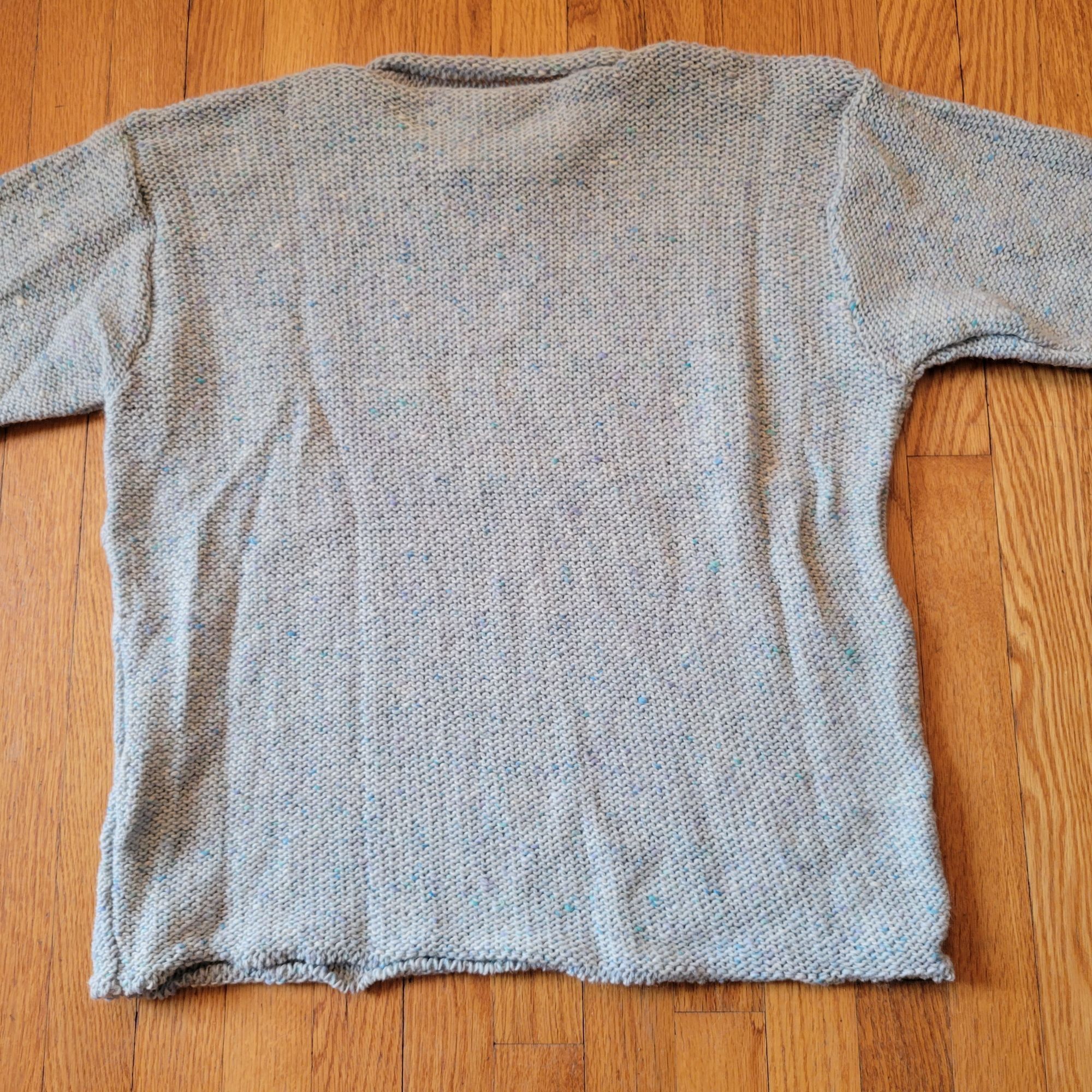 Vintage Spelana L Pure New Wool Sweater Made In Ireland Blue Size L / US 10 / IT 46 - 2 Thumbnail