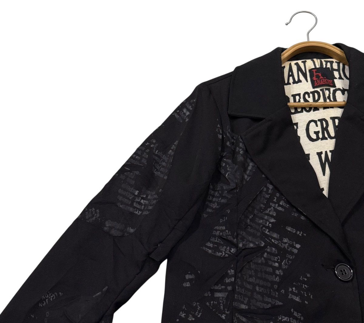 Le Grande Bleu (L.G.B.) Vintage H.Anarchy Wrinkled Seditionaries Buttons Jacket Size US M / EU 48-50 / 2 - 6 Thumbnail