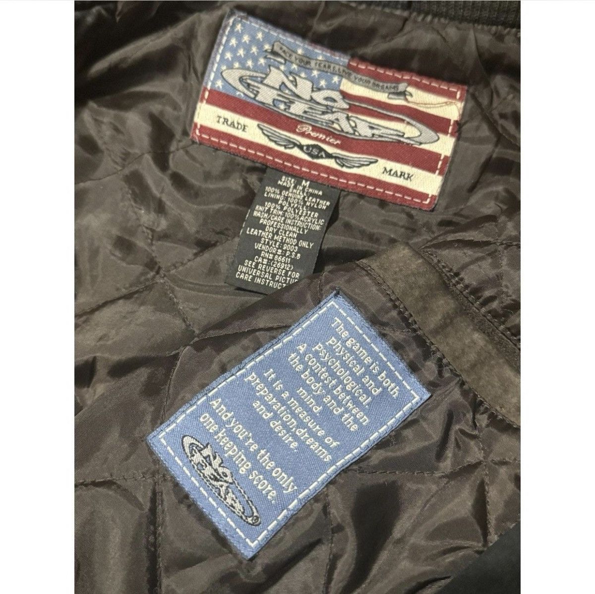 No Fear Y2K No Fear leather bomber jacket Size US M / EU 48-50 / 2 - 6 Thumbnail