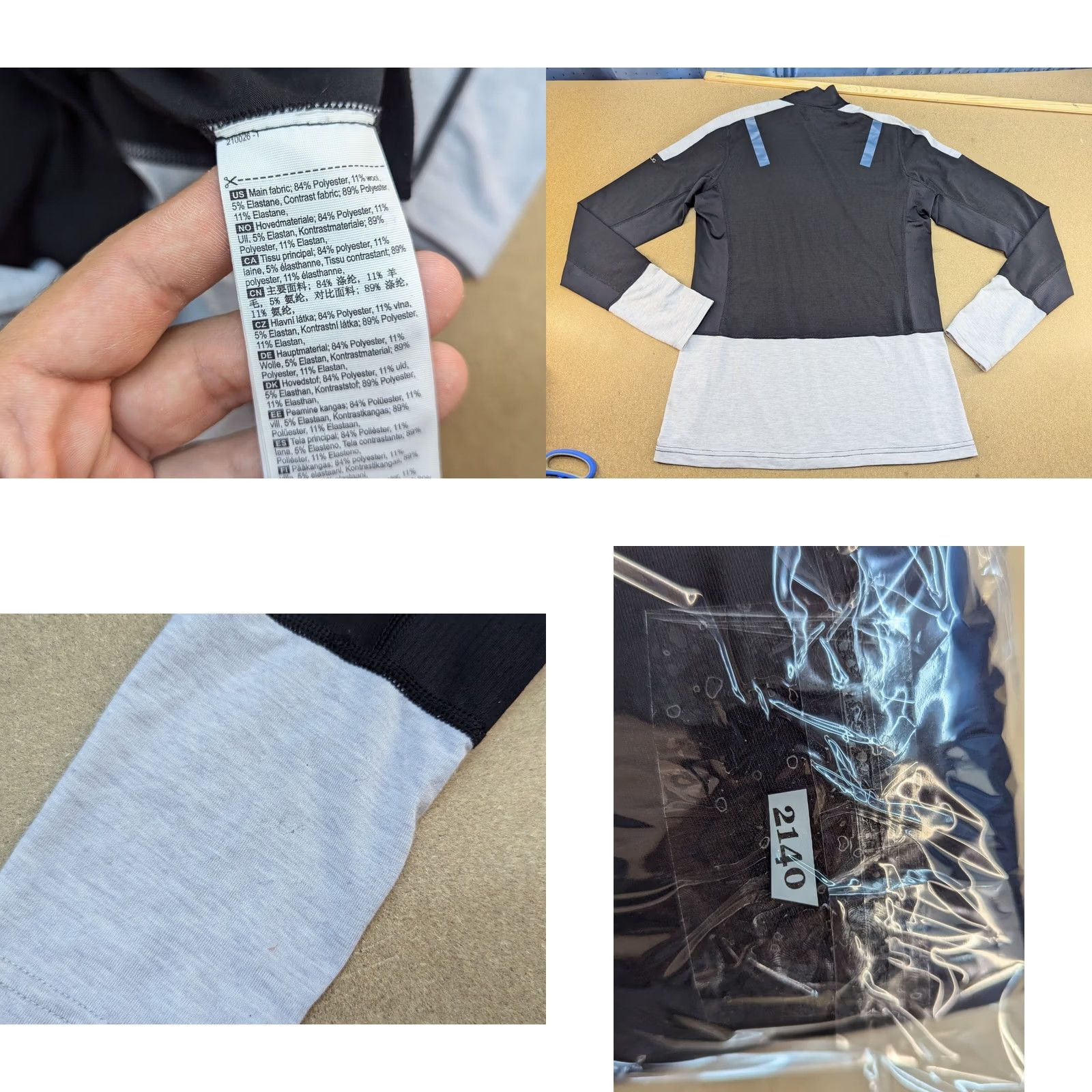 Layer 8 Johaug Shirt Mens Size M Base Layer 11% Wool Thermal Outdoor Ski Sports Multicolor Size US M / EU 48-50 / 2 - 8 Thumbnail