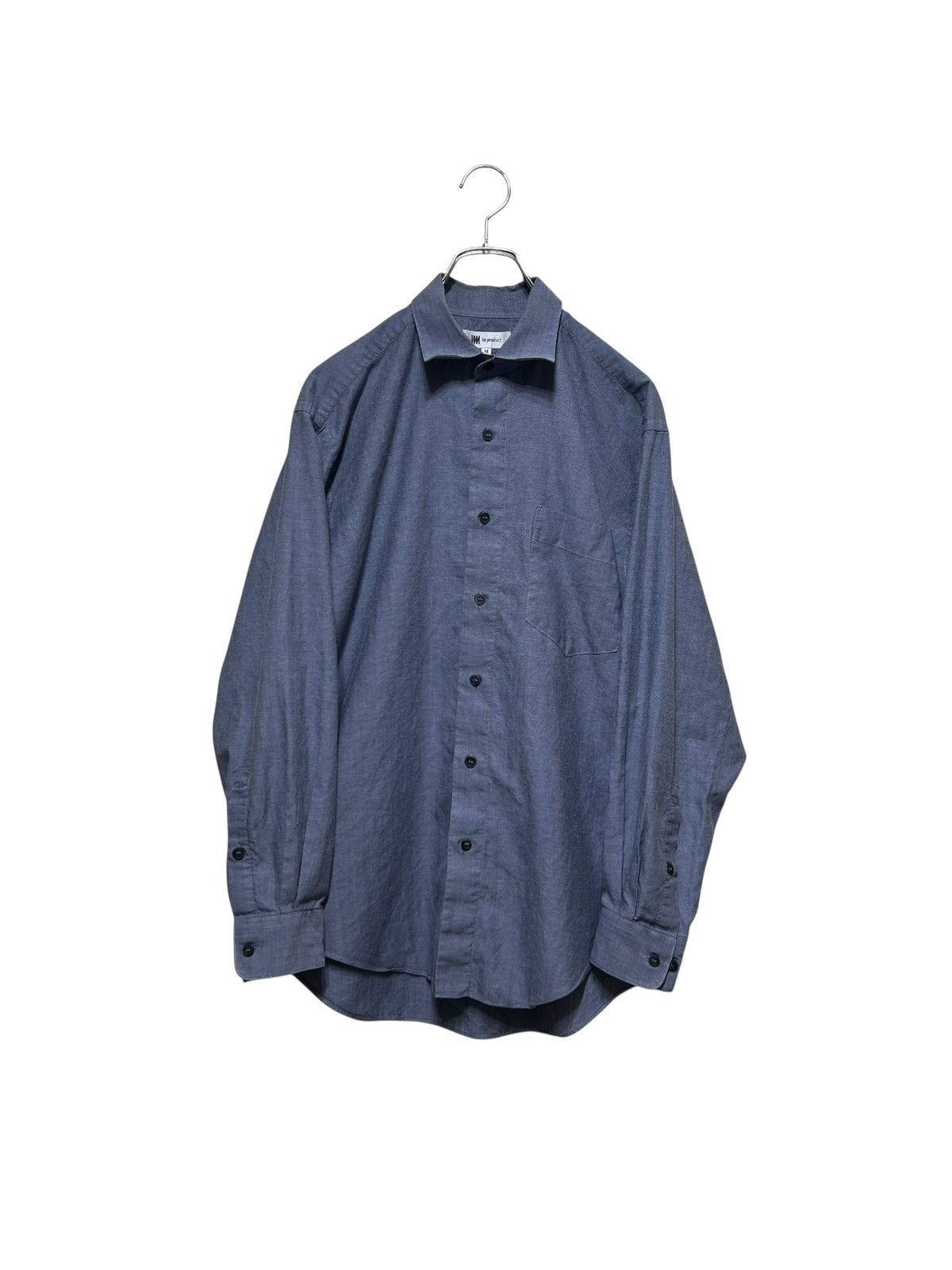 Issey Miyake 431 00s ISSEY MIYAKE IM PRODUCT shirt long sleeve blue M Size US M / EU 48-50 / 2 - 1 Thumbnail