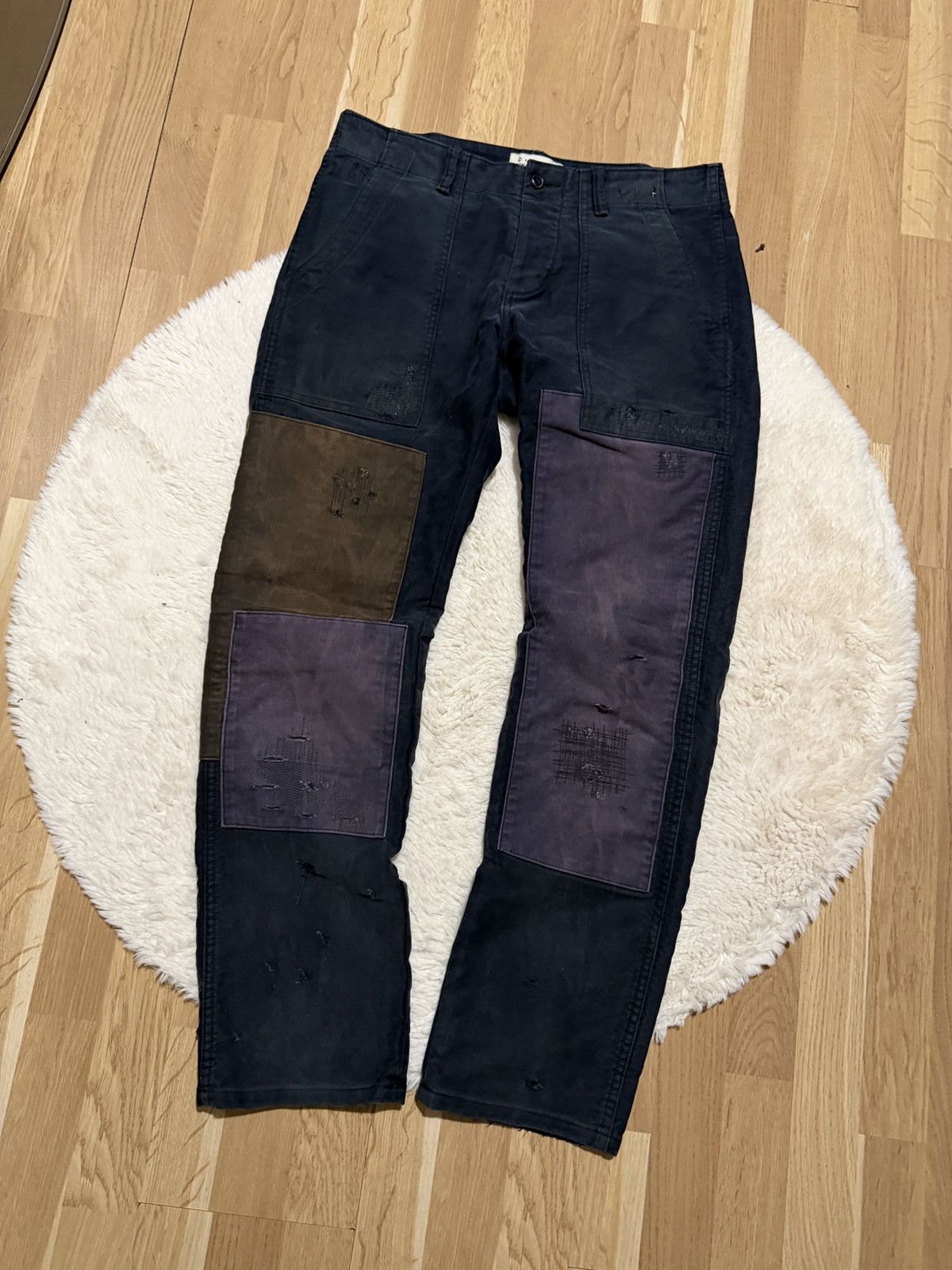 Polo Ralph Lauren Ralph lauren denim supply pants patchwork avant garde rare Size US 32 / EU 48 - 2 Thumbnail