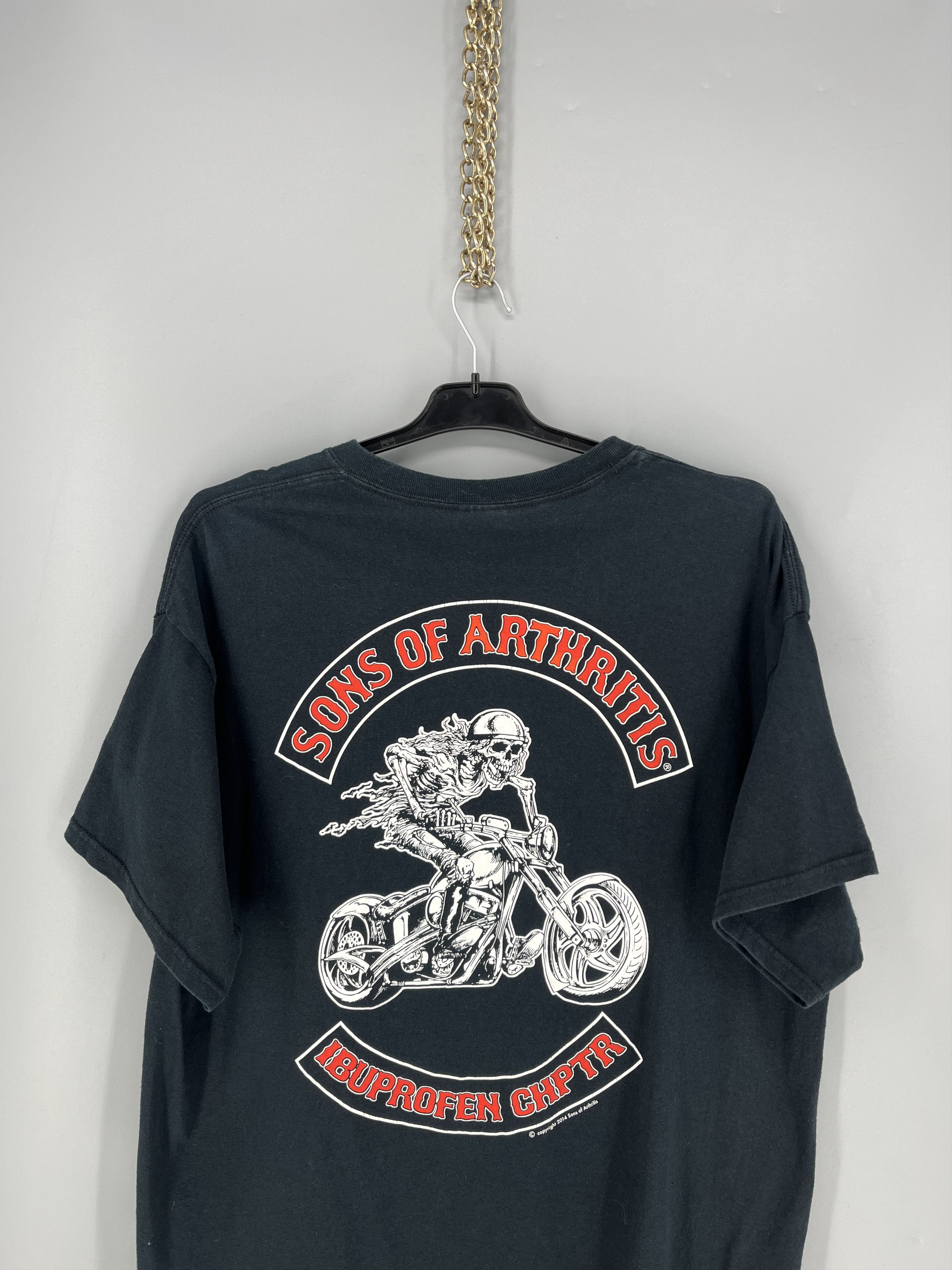 Vintage Vintage 2014 t-shirt Skulls Son Of Arthritis Tee Size US M / EU 48-50 / 2 - 9 Thumbnail