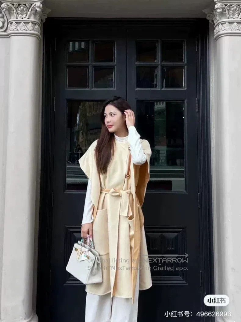 Hermes Hermes Cape coat Size XXS / US 00 / IT 34 - 6 Thumbnail