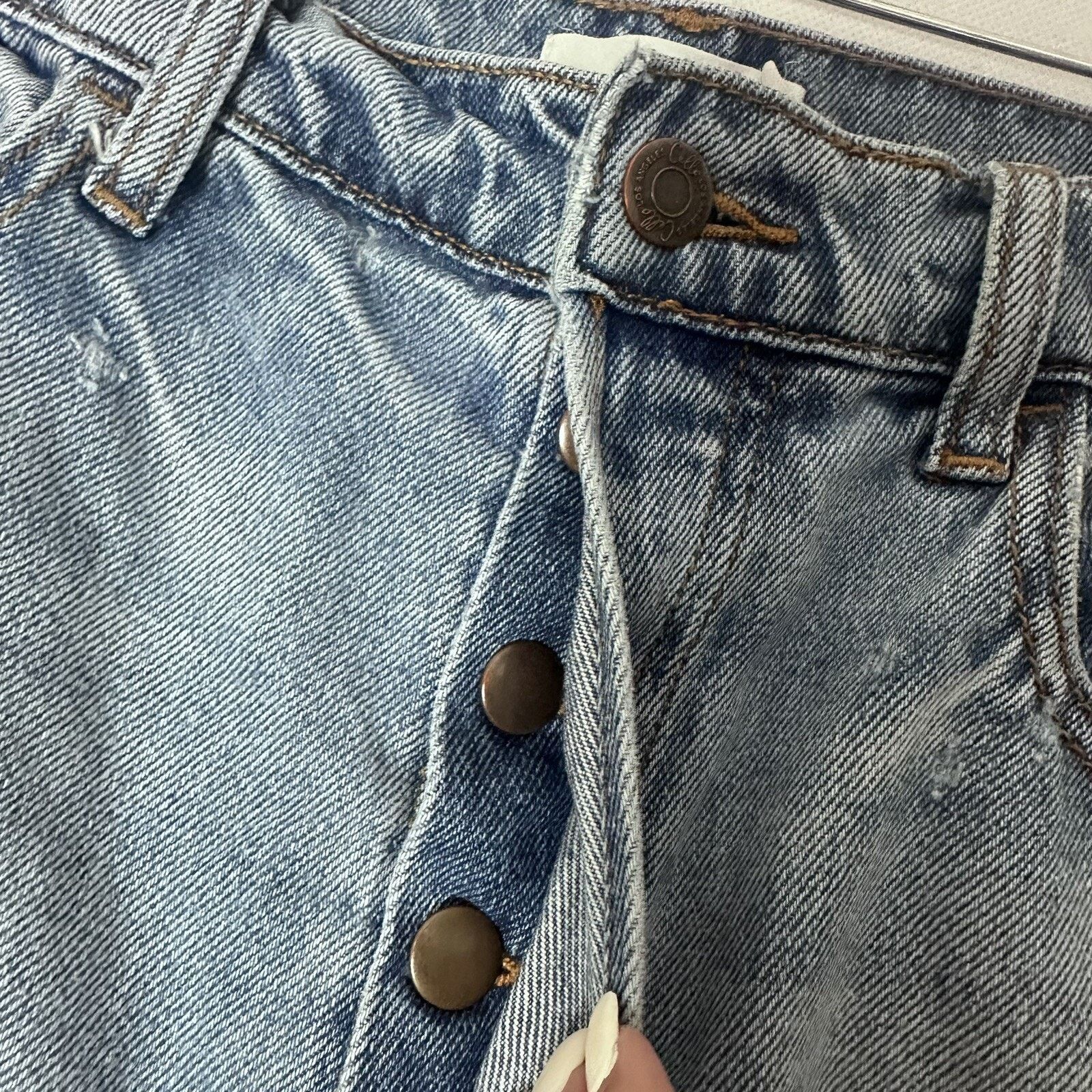 Other Cello Wide Leg Jeans Button Fly Distressed Baggy Skater Size 31" - 5 Thumbnail