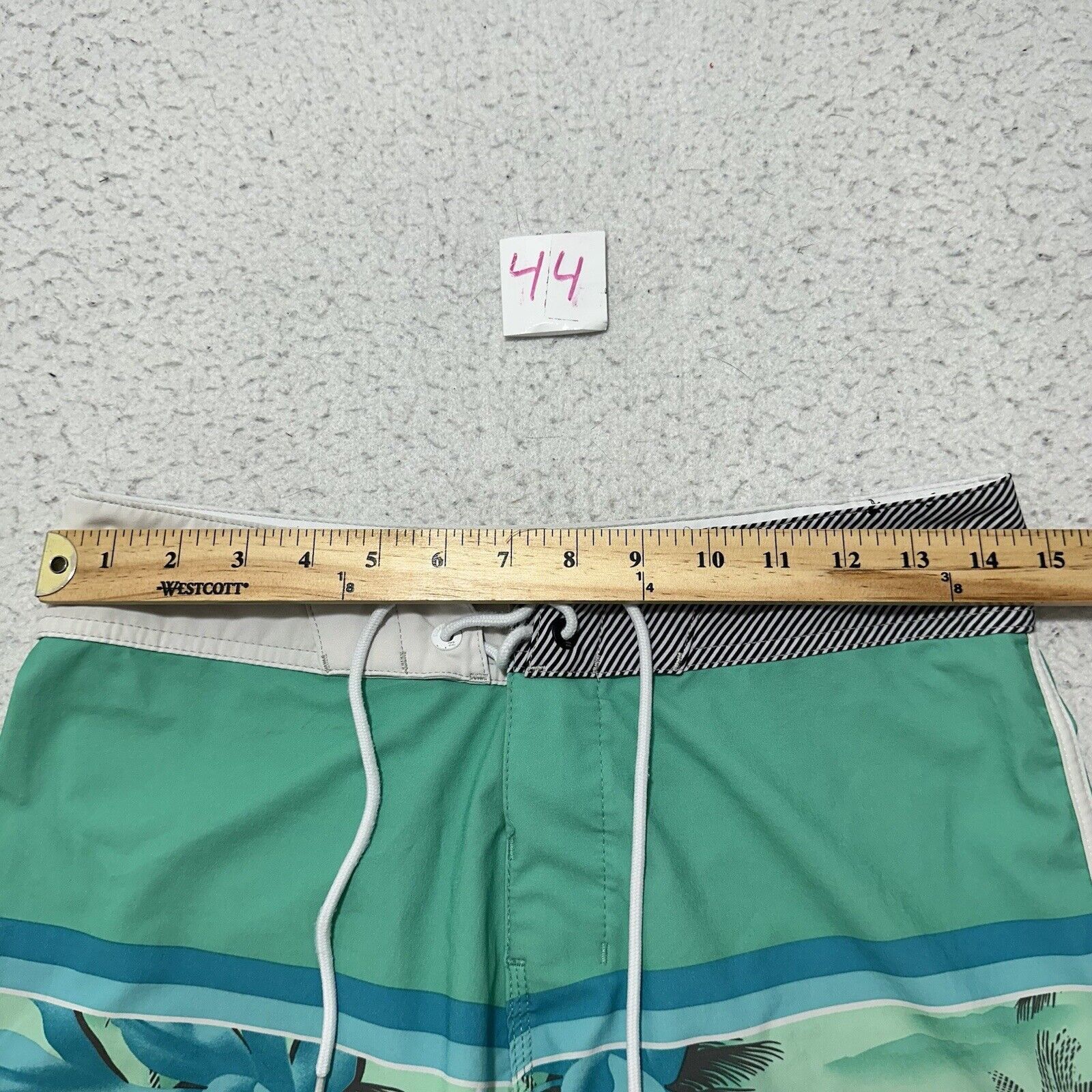 Billabong Billabong Platinum 28 Mint Green Palm Tree Swim Trunks Size US 28 / EU 44 - 13 Thumbnail