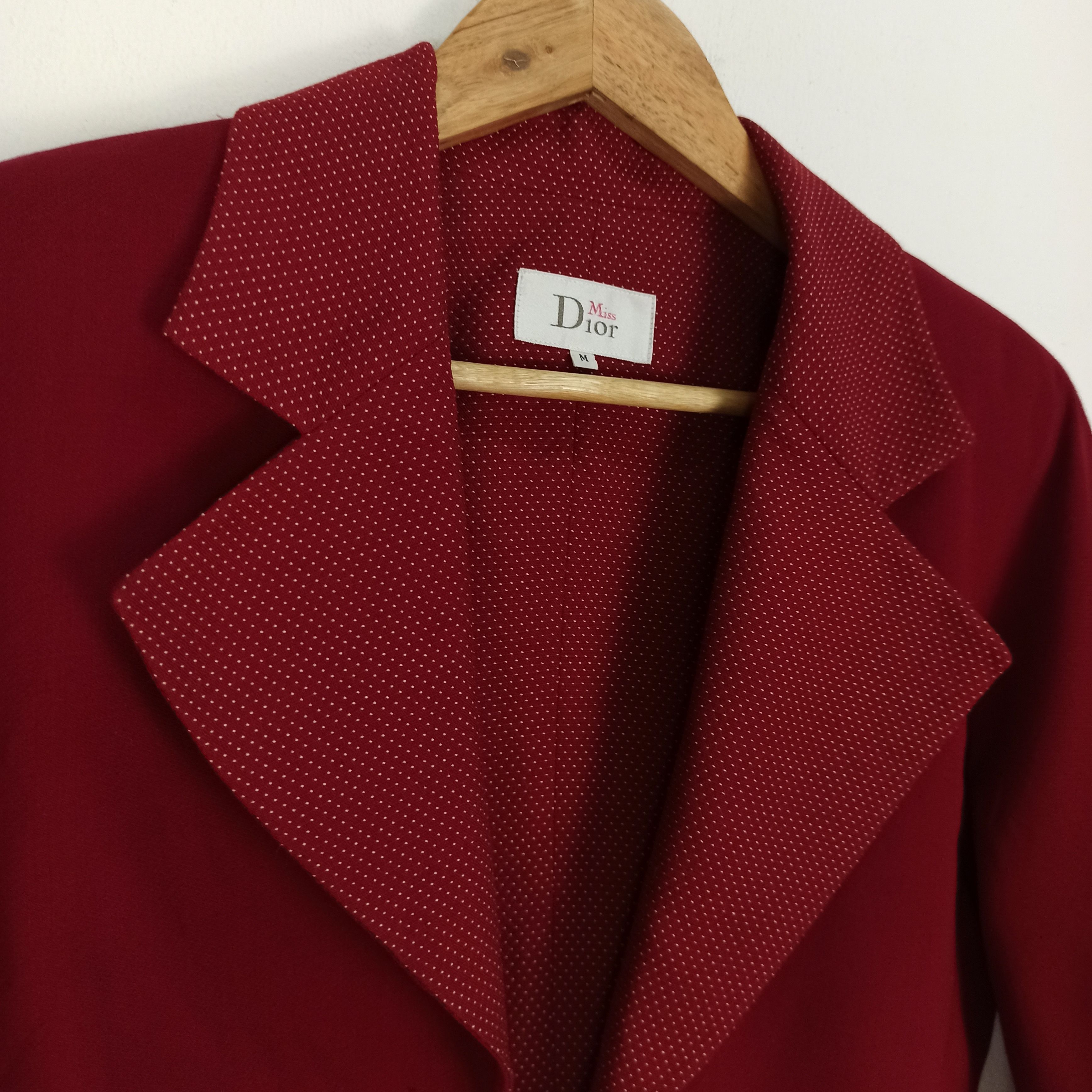 Christian Dior Monsieur 🔥STEALS🔥 Christian Dior Cropped Coat Red Jacket Size M / US 6-8 / IT 42-44 - 2 Thumbnail