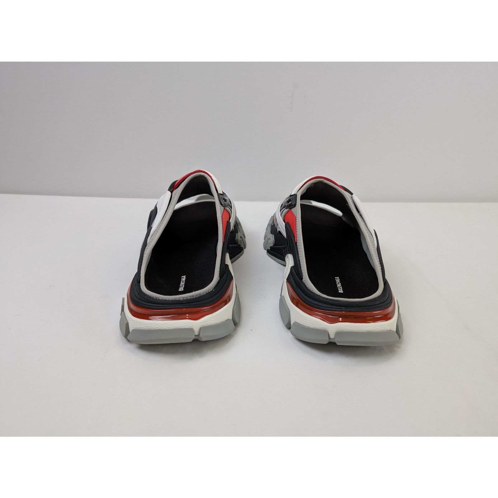 Balenciaga o1rshd1 Trcl Slide Slipper in Black/Grey/Red Size US 13 / EU 46 - 11 Thumbnail