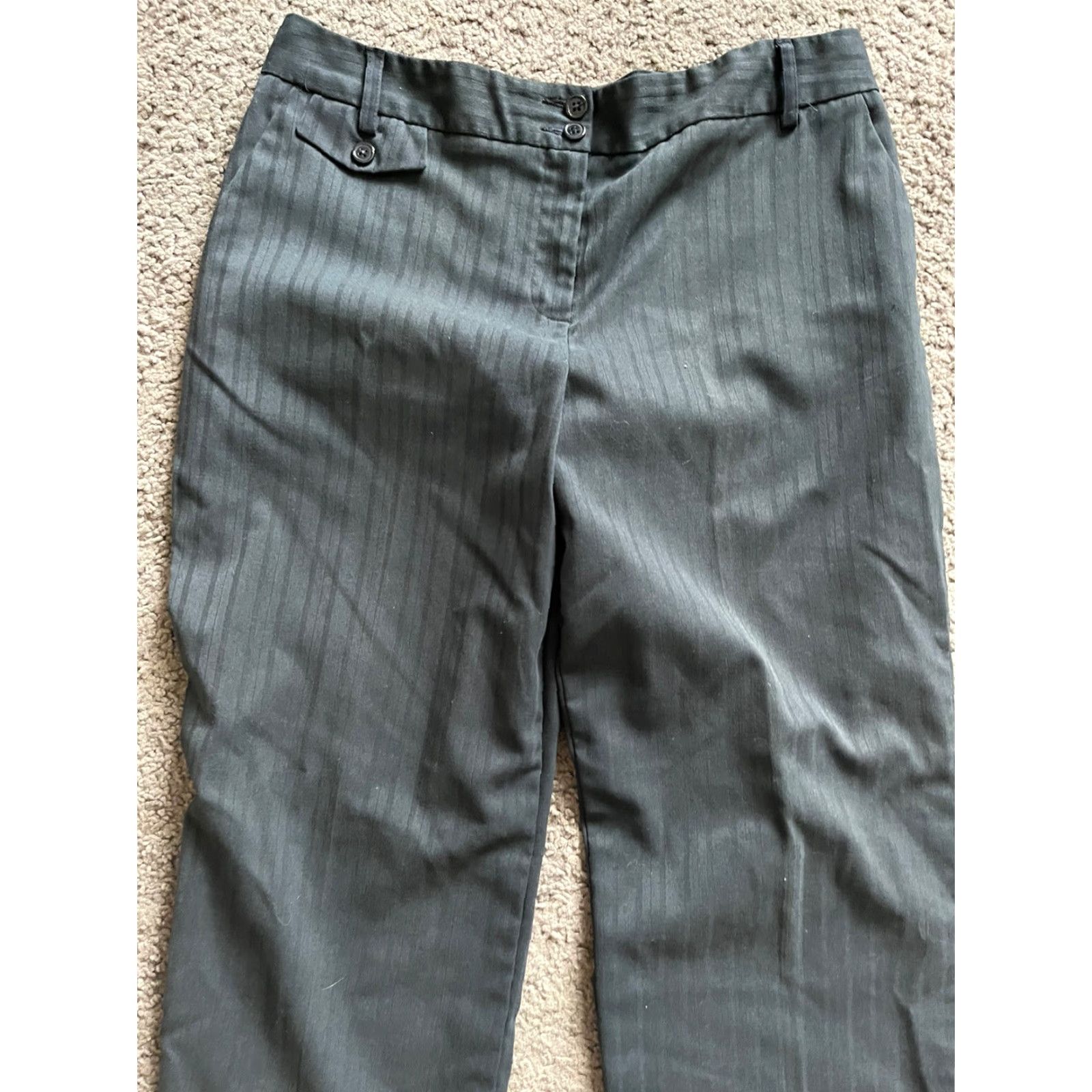 Van Heusen Van Heusen Women's Pants Size 12 Regular Black Stretch Casual Front Pockets Size 34" / US 12 / IT 48 - 2 Thumbnail