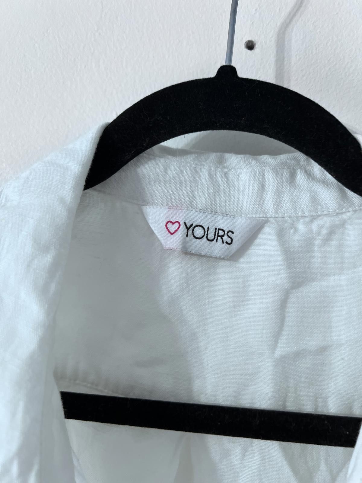 Other Yours White Button Front Lightweight Shirt Jacket – Size 20 Size XXL / US 16-18 / IT 52-54 - 4 Thumbnail
