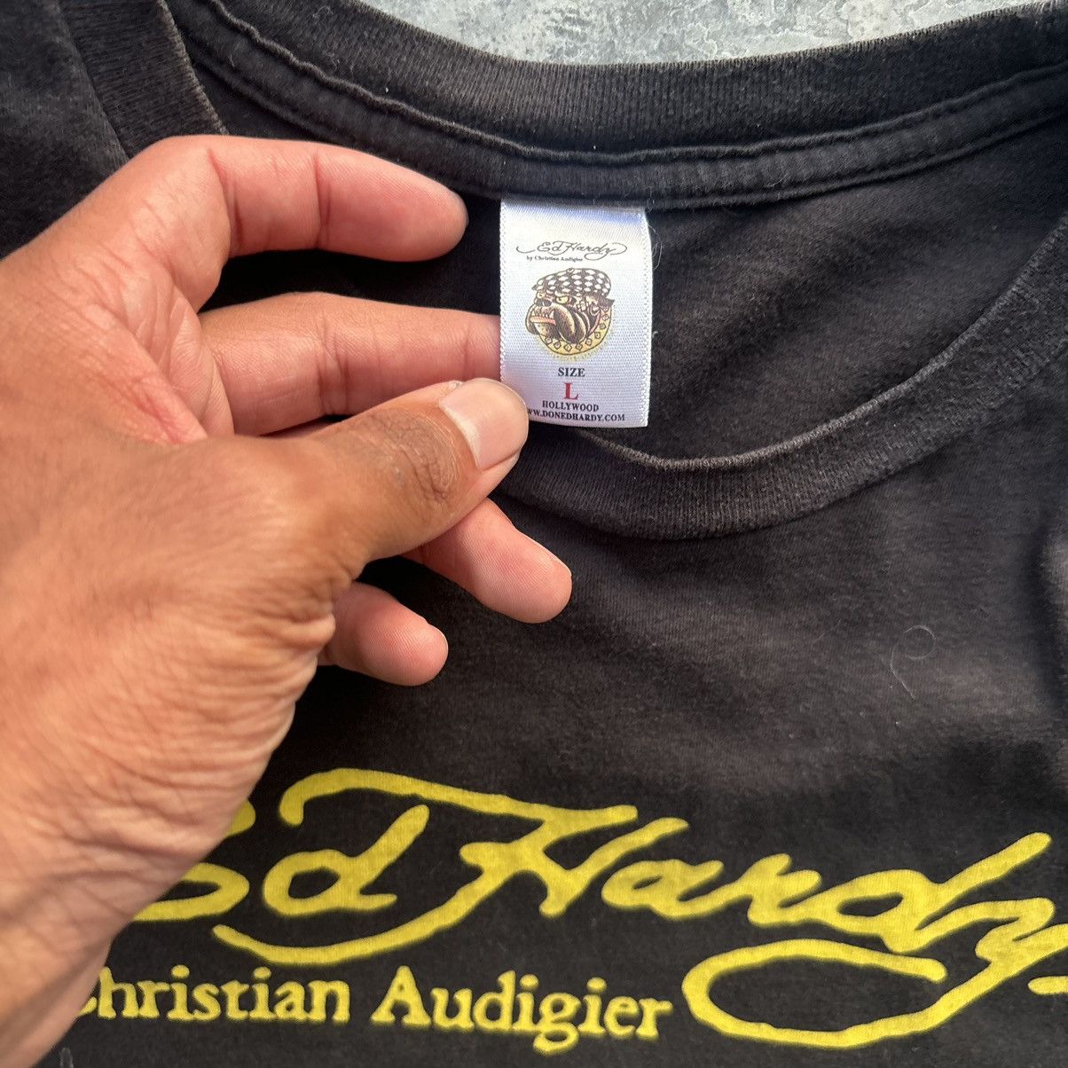 Christian Audigier Y2k Christian Audigier Ed Hardy Tee Size US L / EU 52-54 / 3 - 5 Thumbnail