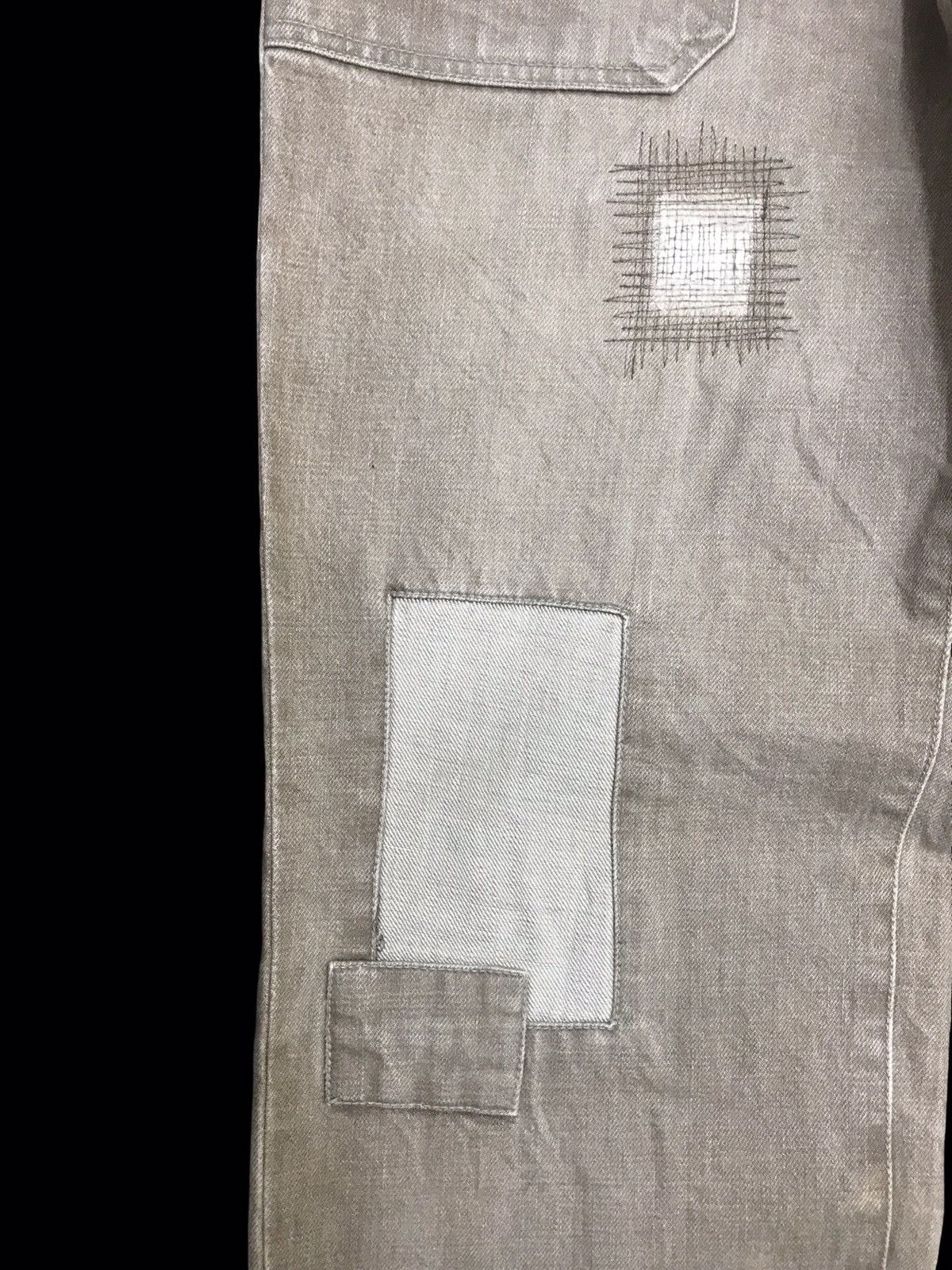Japanese Brand 💥DENIM ART💥Archival Kelen Patchwork Wide Baker Denim F254 Size US 32 / EU 48 - 10 Thumbnail