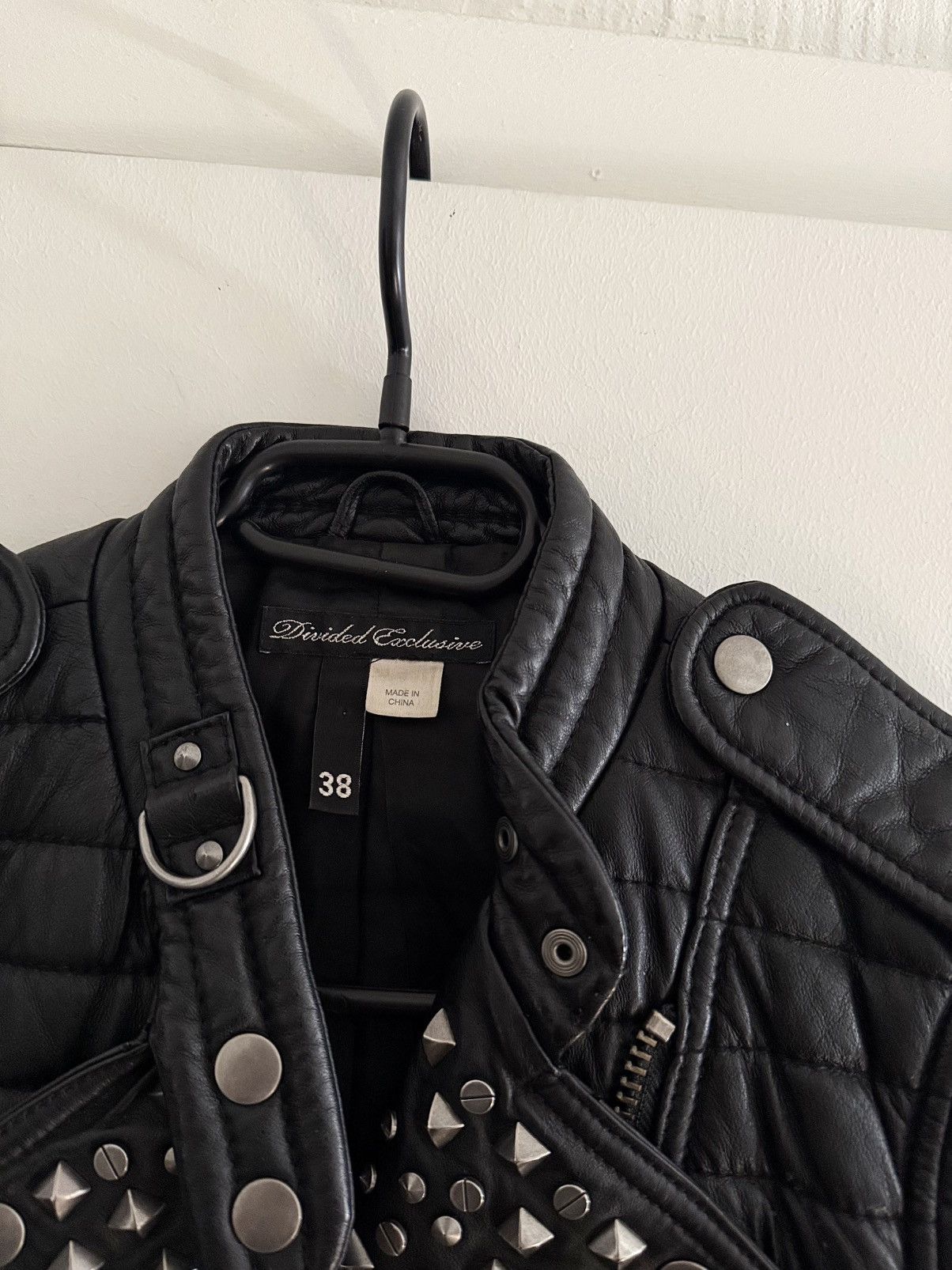Japanese Brand Cropped Studded Leather Jacket Size US XS / EU 42 / 0 - 5 Thumbnail