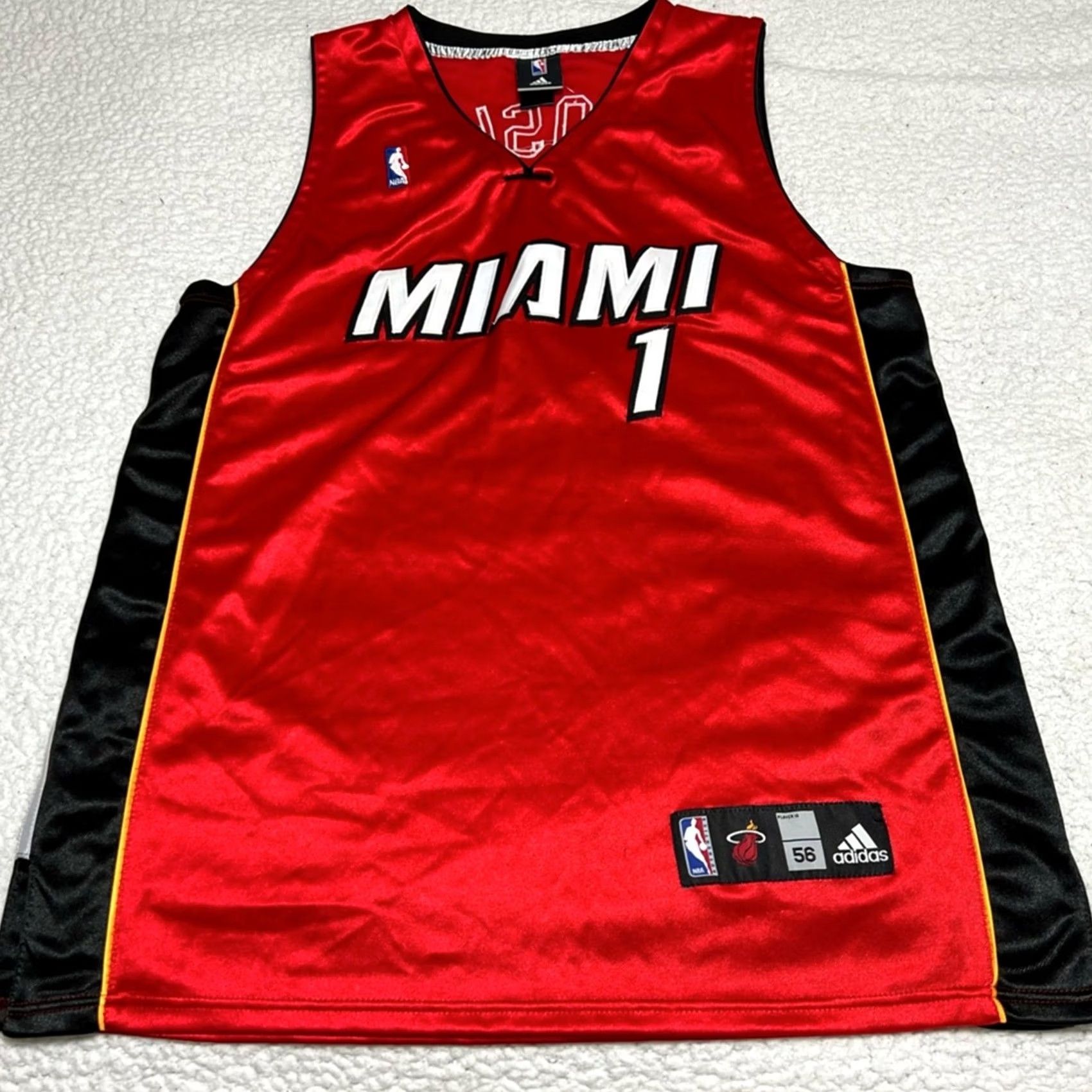 Adidas Adidas Chris Bosh #1 Miami Heat Red Swingman Jersey Men's 3XL Tank Size 3XL Red Swingman Jersey Mens Basketball Heat Vince Carter? Size US XXL / EU 58 / 5 - 3 Thumbnail
