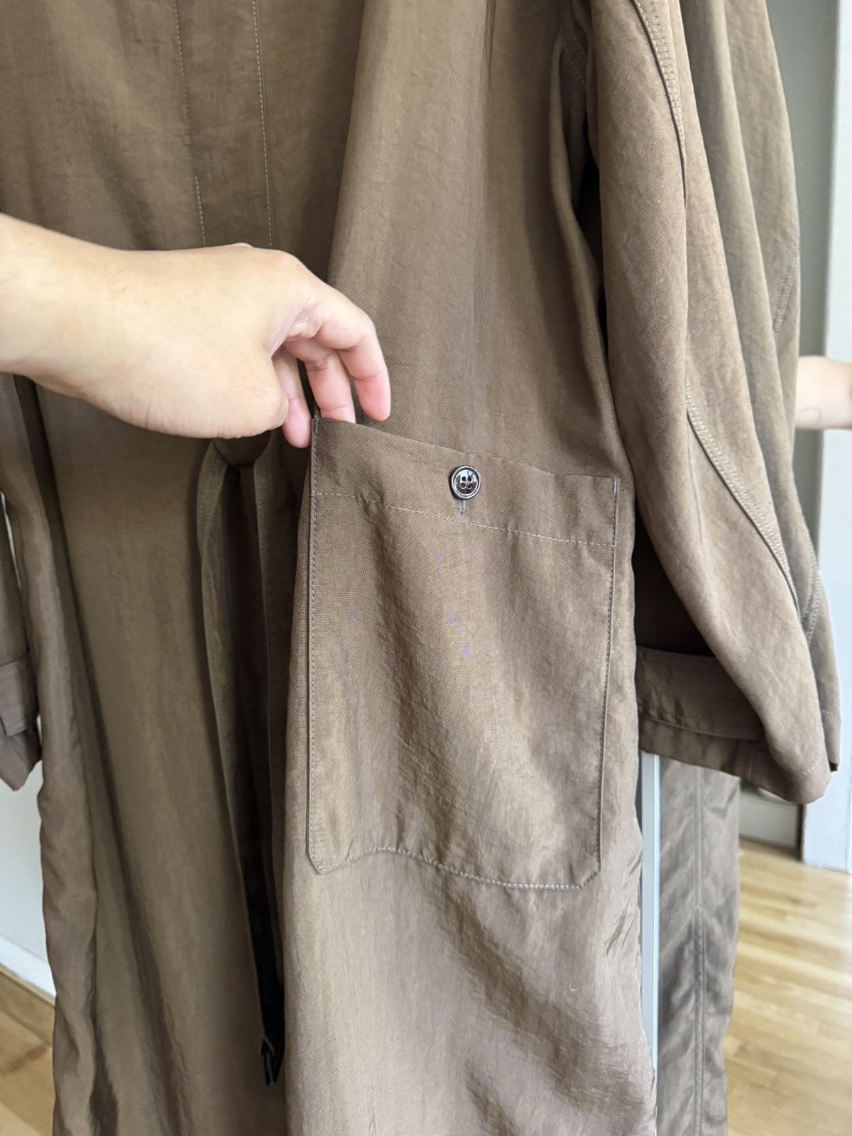 Lemaire Lemaire Rain Coat in Kobicha Brown SS22 Size US S / EU 44-46 / 1 - 6 Thumbnail