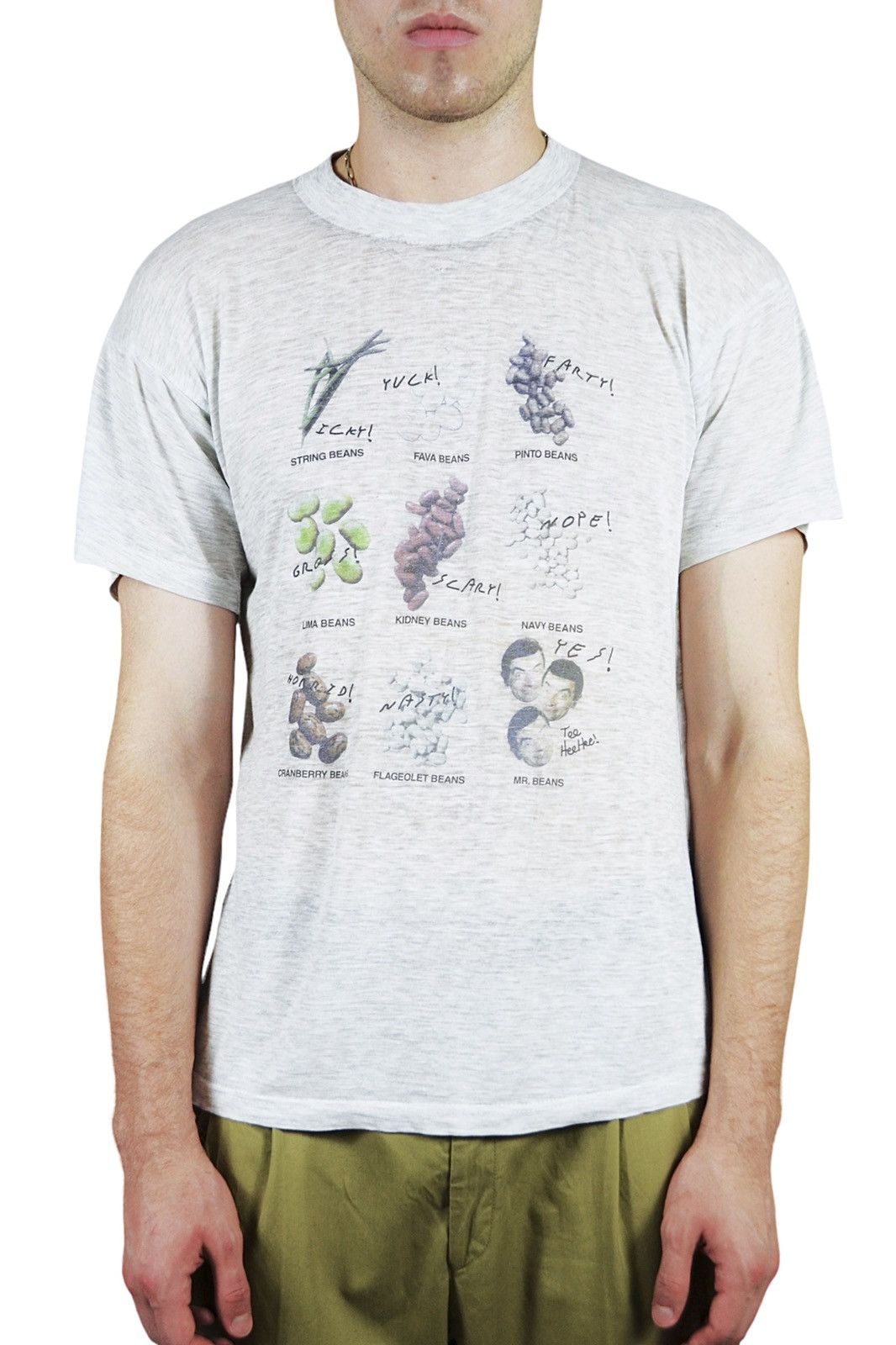 Fuck Art, Make Tees 90s Vintage Mr Bean Funny Face Thin T-Shirt Size US L / EU 52-54 / 3 - 1 Thumbnail