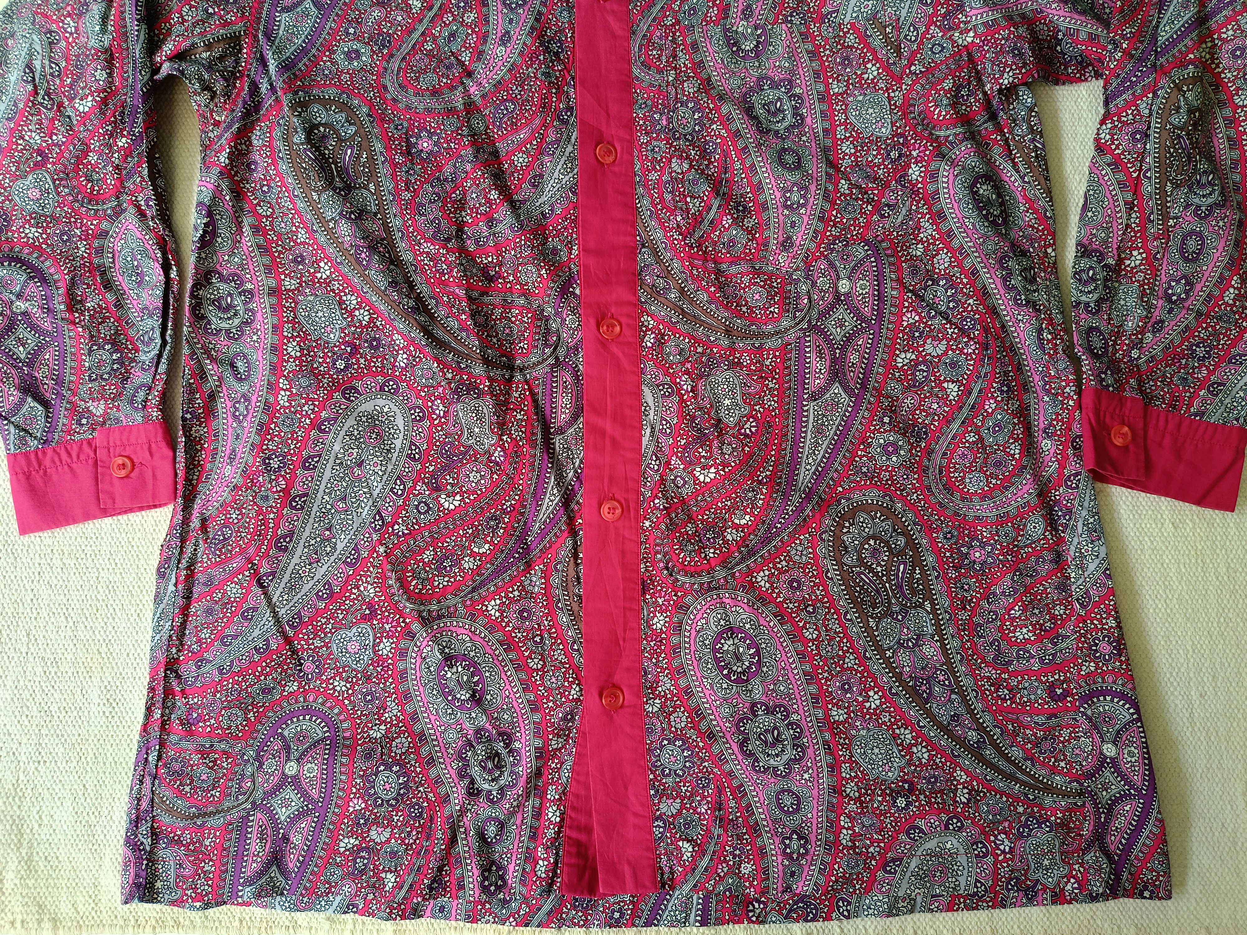 Issey Miyake × Japanese Brand Plantation by Issey Miyake Japan vintage paisley 90s shirt Size US M / EU 48-50 / 2 - 14 Thumbnail
